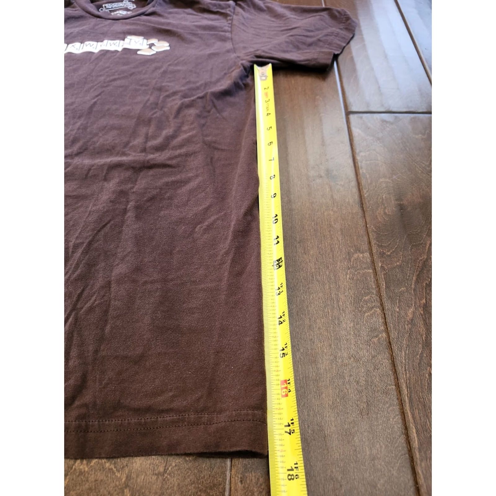Threadless Treadless Scrabble Print T-shirt Men Brown Short Sleeve Crew Neck M Regular Size - United States Made Size US M / EU 48-50 / 2 - 7 Thumbnail