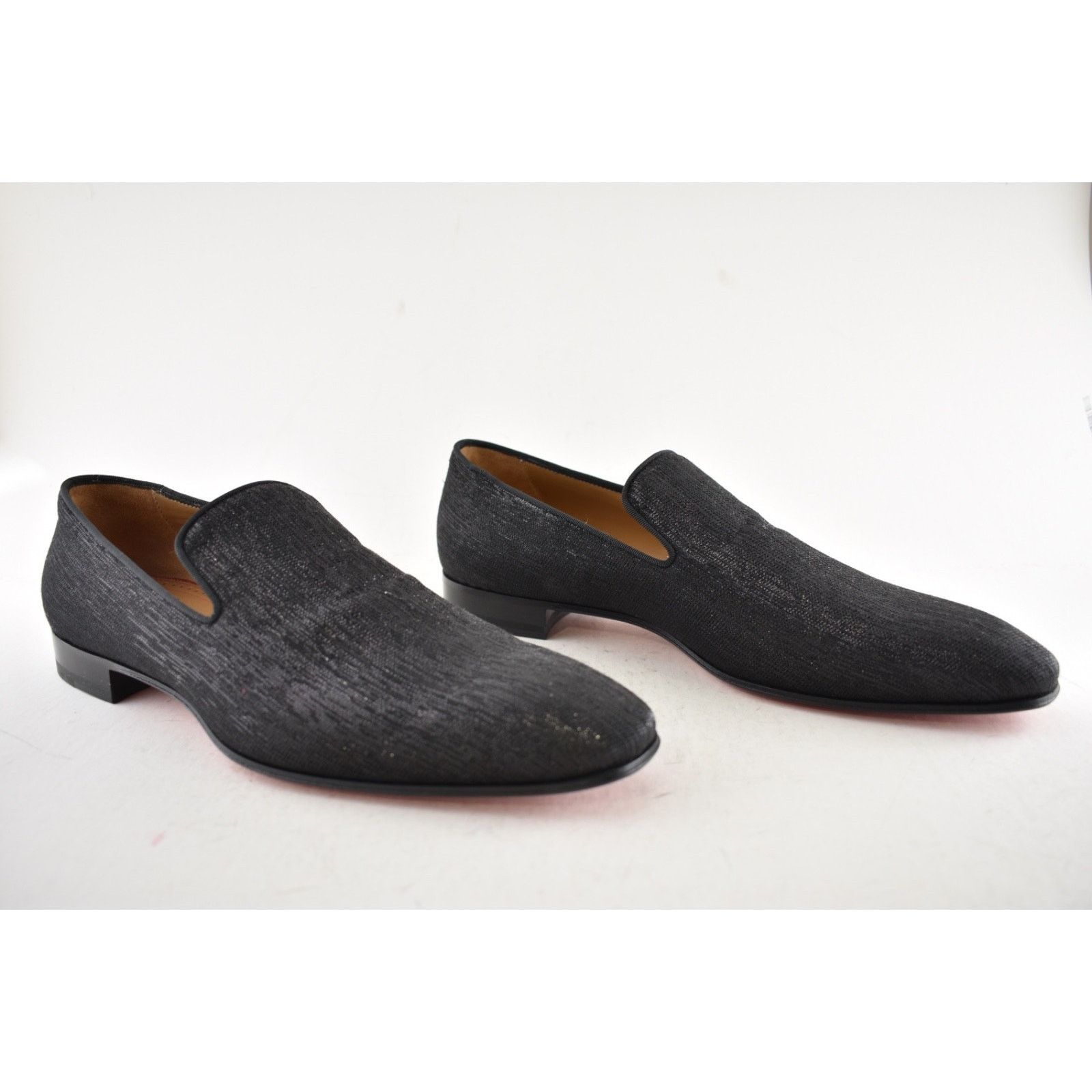 Christian Louboutin Christian Louboutin Black Shantung Diams Dress Loafer 43 10 Size US 10 / EU 43 - 4 Thumbnail