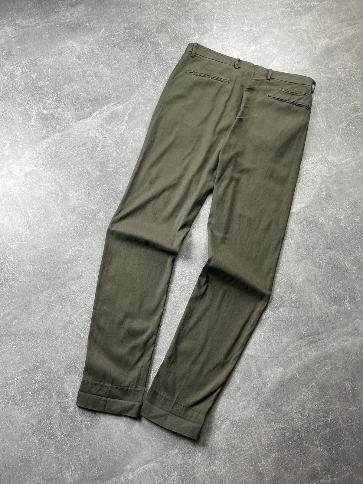 Other Quattro.decimi Olive Green Italian Avant Garde Cotton Pants Size US 32 / EU 48 - 7 Thumbnail