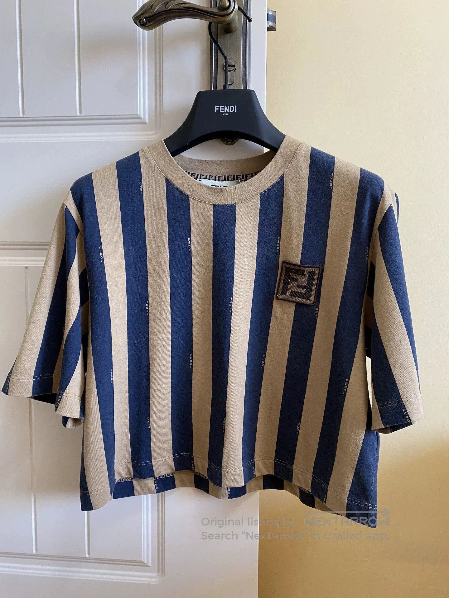 Fendi Fendi Colorblock Stripe Logo Short Sleeve T-shirt. Size US M / EU 48-50 / 2 - 1 Thumbnail
