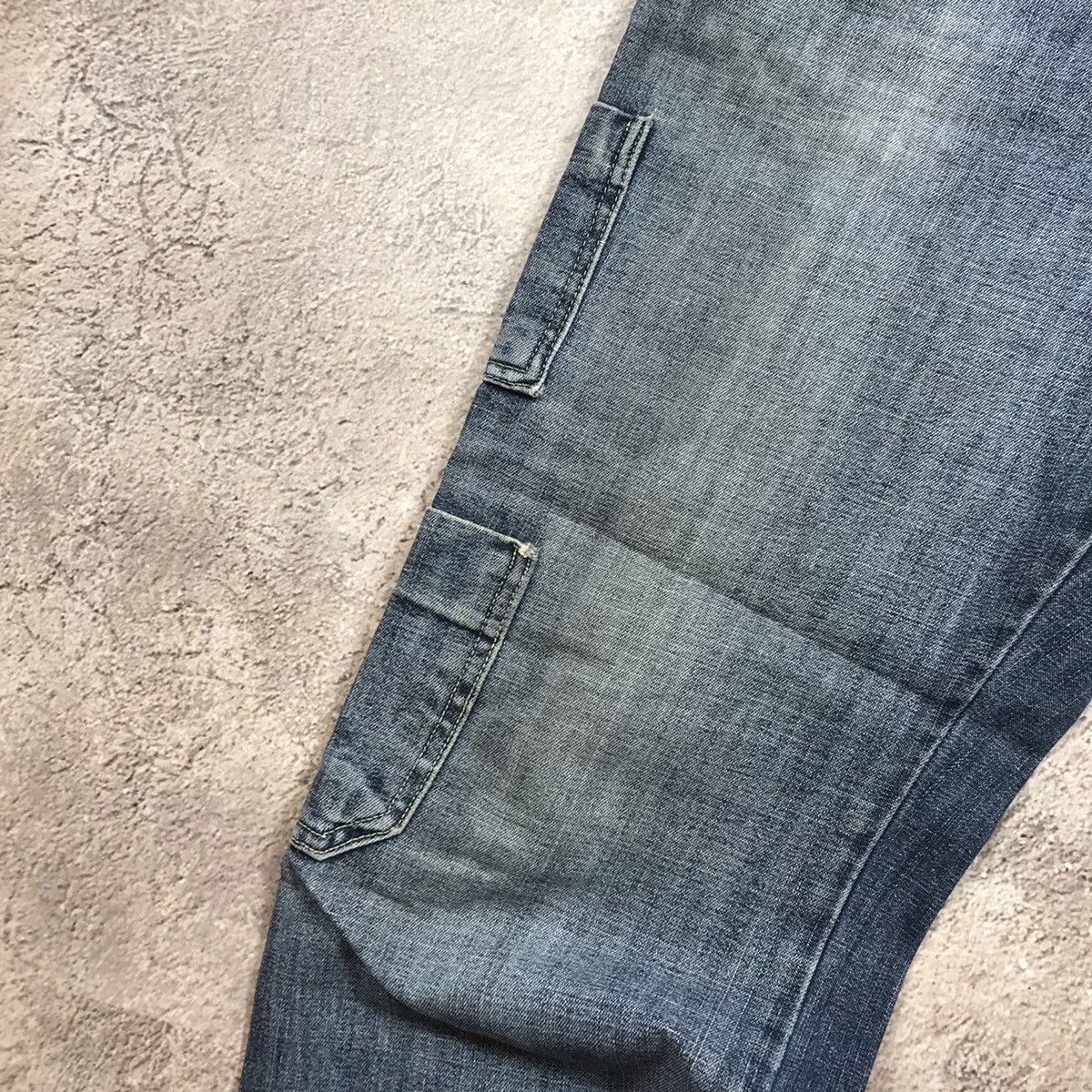 Vintage Vintage 90s Baggy Cargo Pants Distressed Thrashed Grunge 34 Size US 34 / EU 50 - 3 Thumbnail