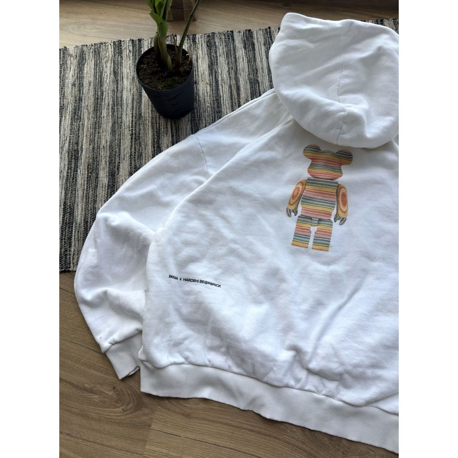 Pangaia VINTAGE Pangaia Hoodie Logo Be@rbrick Big Oversized White 2XL Mens Size US XXL / EU 58 / 5 - 6 Thumbnail
