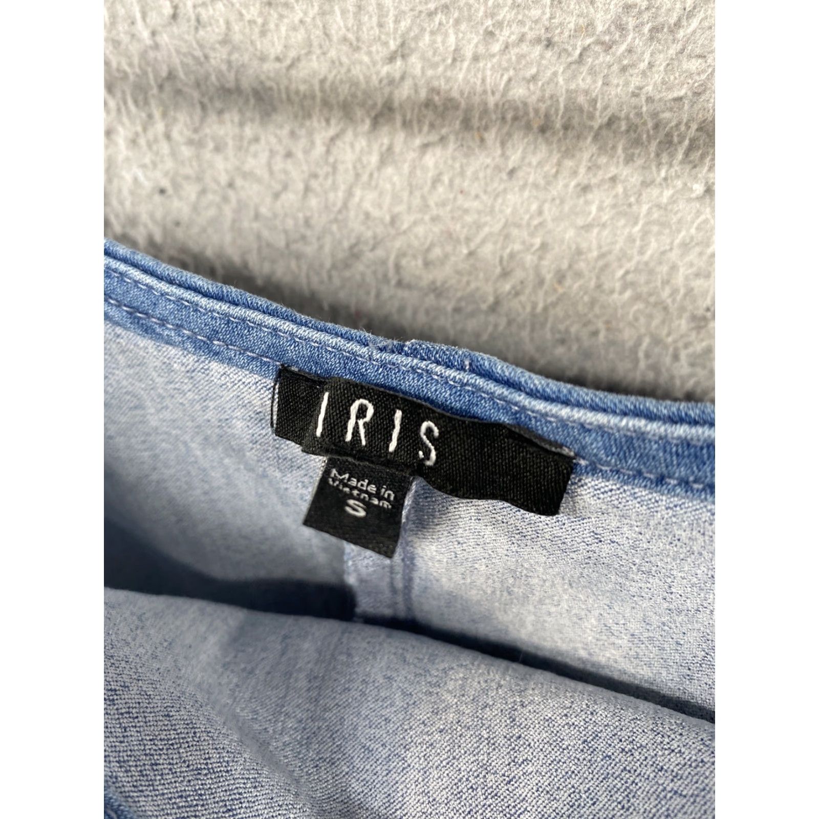 Denime Iris Pullover Denim Mini Dress Small Women’s Blue Size S / US 4 / IT 40 - 4 Thumbnail