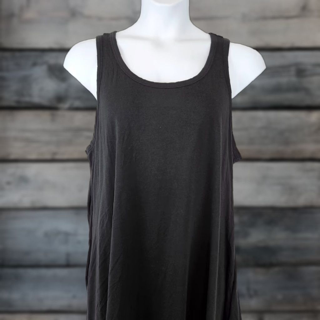 Soft Surroundings Soft Surroundings Tank Dress Womens 1X Black Cotton Modal Pockets Knee Length Sleeveless Scoop Pullover Shirt Dress Womens Boys Girls Mens Size XL / US 12-14 / IT 48-50 - 1 Thumbnail