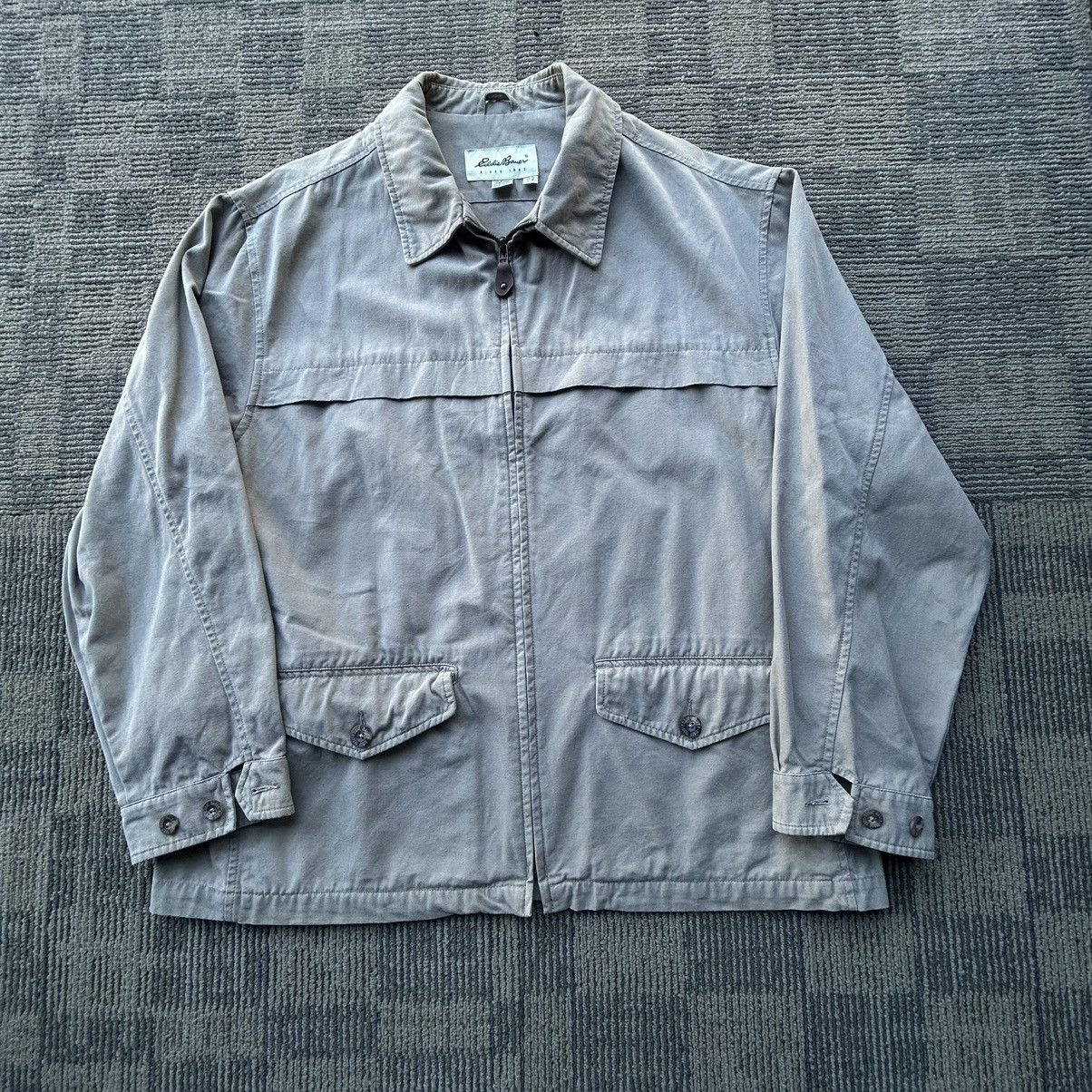 Eddie Bauer Eddie Bauer Vintage Khaki Canvas Utility Full-Zip Jacket Size US L / EU 52-54 / 3 - 1 Thumbnail