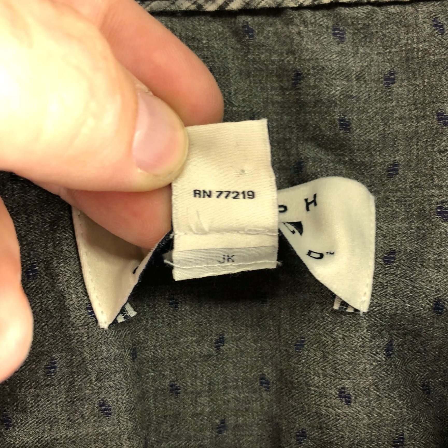 Joseph Abboud Joseph Abboud Shirt XL Gray Long Sleeve Button-Up Spread Collar Mens Regular Cotton Size US XL / EU 56 / 4 - 5 Thumbnail
