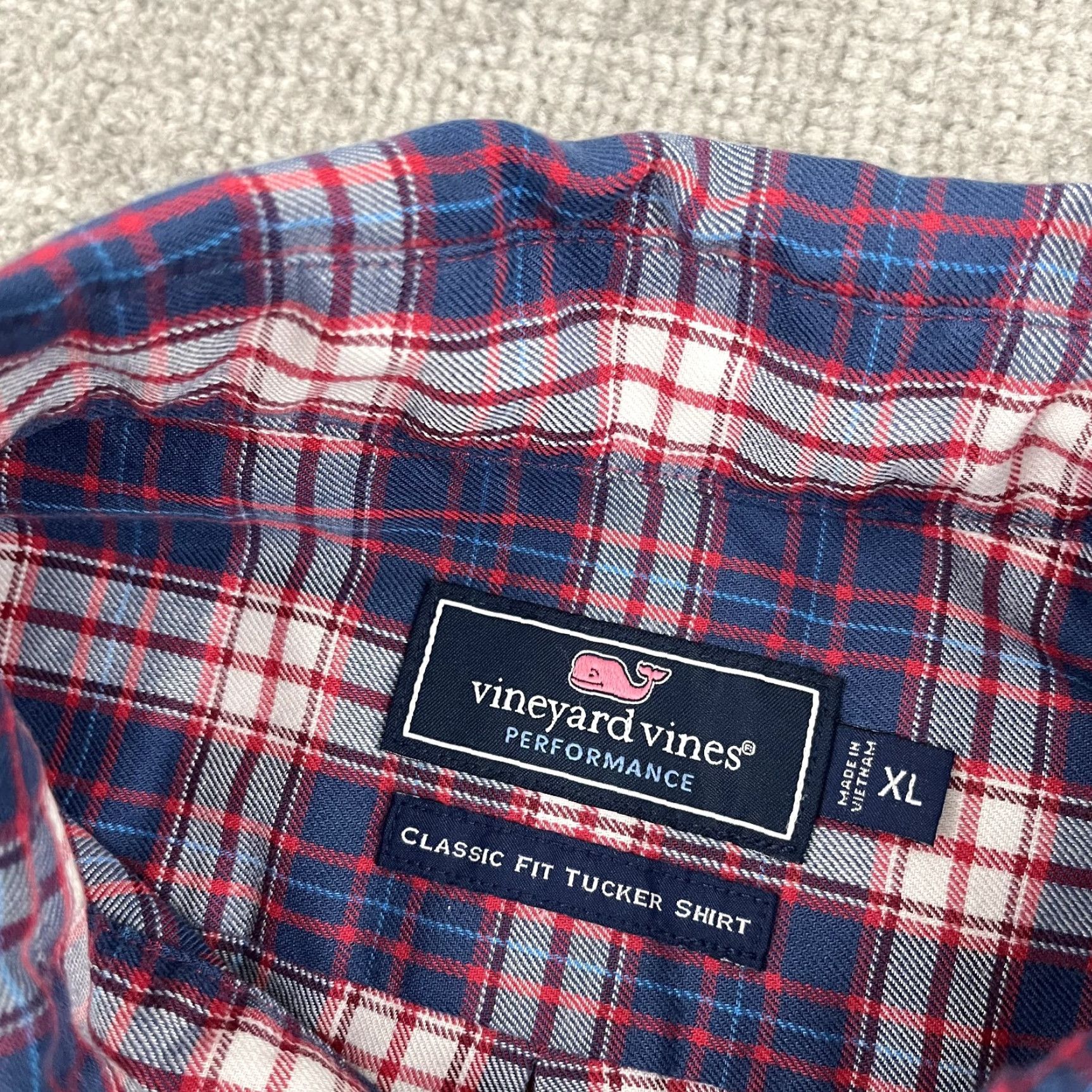 Vineyard Vines Vineyard Vines Tucker Shirt Mens XL Classic Plaid Button-Down, Button-Up, Preppy, Casual, Workwear, All Seasons, Multicolor, Cotton, Classic Fit Size US XL / EU 56 / 4 - 4 Thumbnail