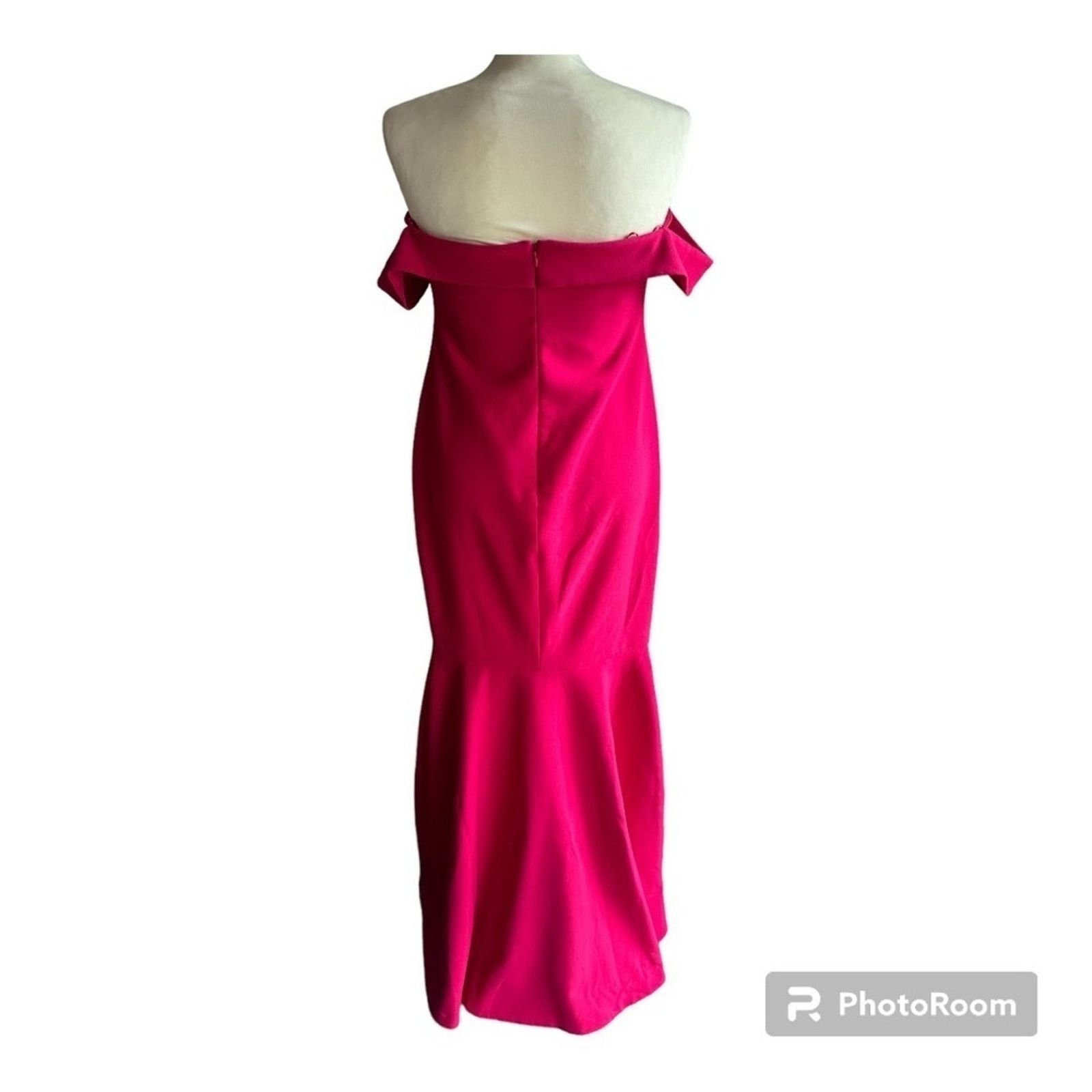 LIKELY Likely Pink Misico Off The Shoulder Trumpet Hem Gown Size L / US 10 / IT 46 - 6 Thumbnail