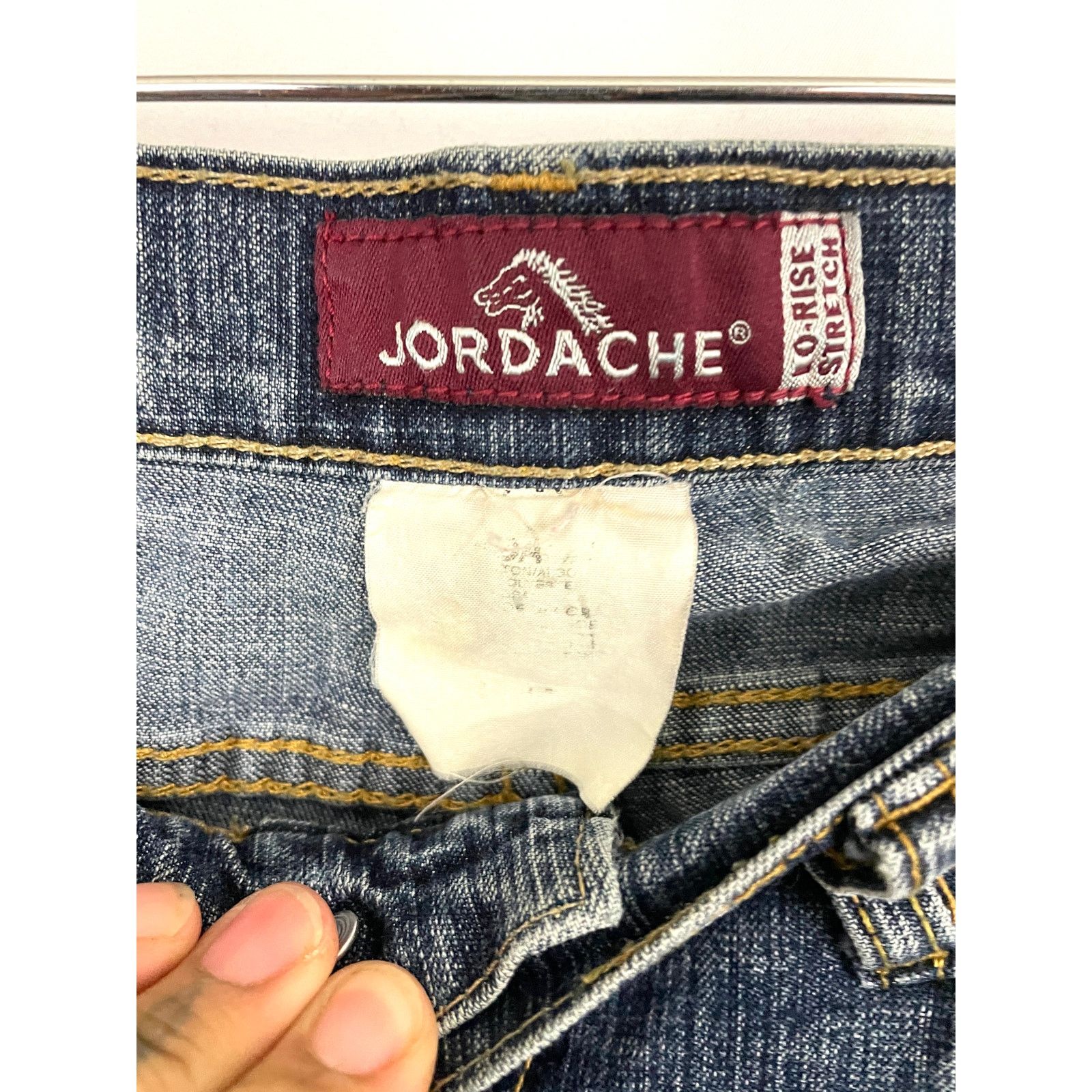 Jordache VTG Jordache Jeans Bootcut 26" Low Rise Stretch Y2K 2000's Size 28" / US 6 / IT 42 - 12 Thumbnail