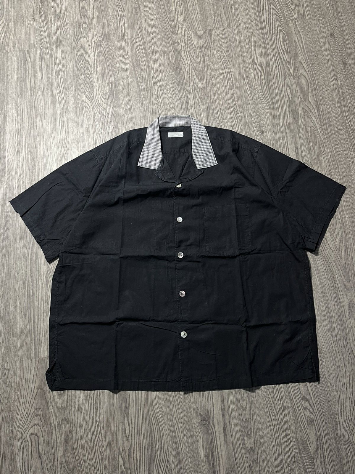 CDG by Comme des Garcons plaid collar black shirt junya watanabe japanese brand Size US XXL / EU 58 / 5 - 1 Thumbnail