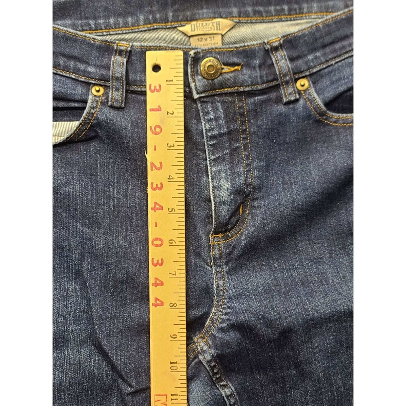 Vintage Duluth Jeans Womens 12x31 Daily Denim Regular Fit Bootcut High Rise Jeans Style Cowboy Southwestern Size 24" / US 00 / IT 34 - 5 Thumbnail