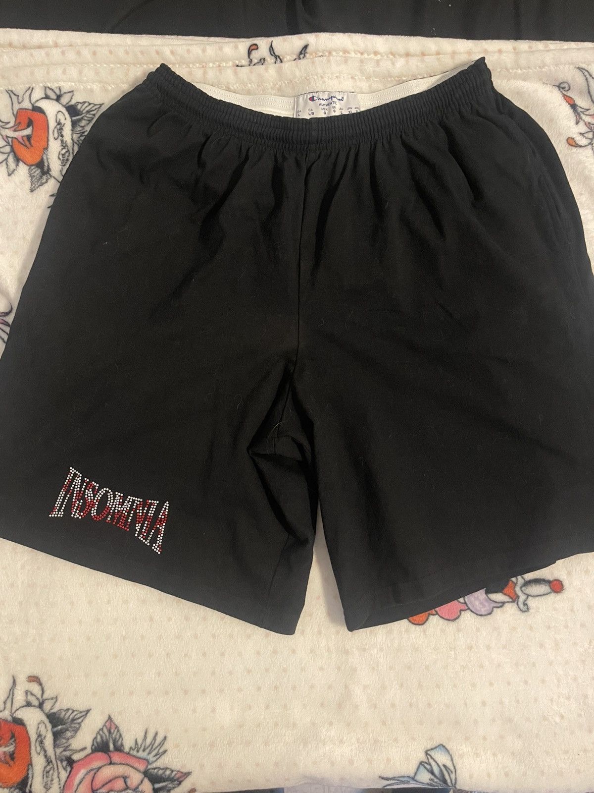 Insomnia Visuals Insomnia Visuals Champion Rhinestone Shorts Size L Size US 34 / EU 50 - 2 Thumbnail