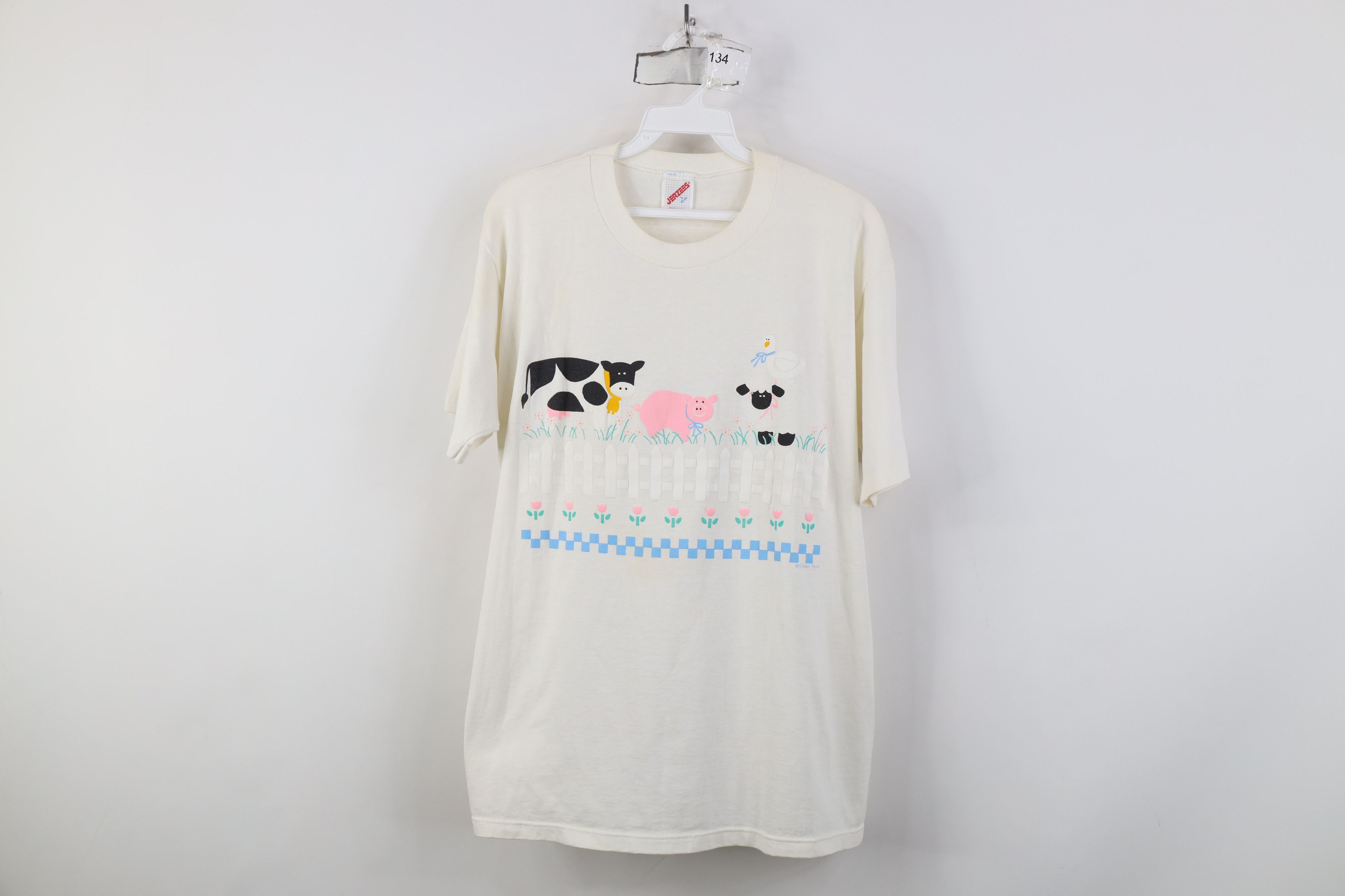 Vintage Vintage 90s Country Farmhouse Animal Farm T-Shirt USA Size L / US 10 / IT 46 - 1 Thumbnail
