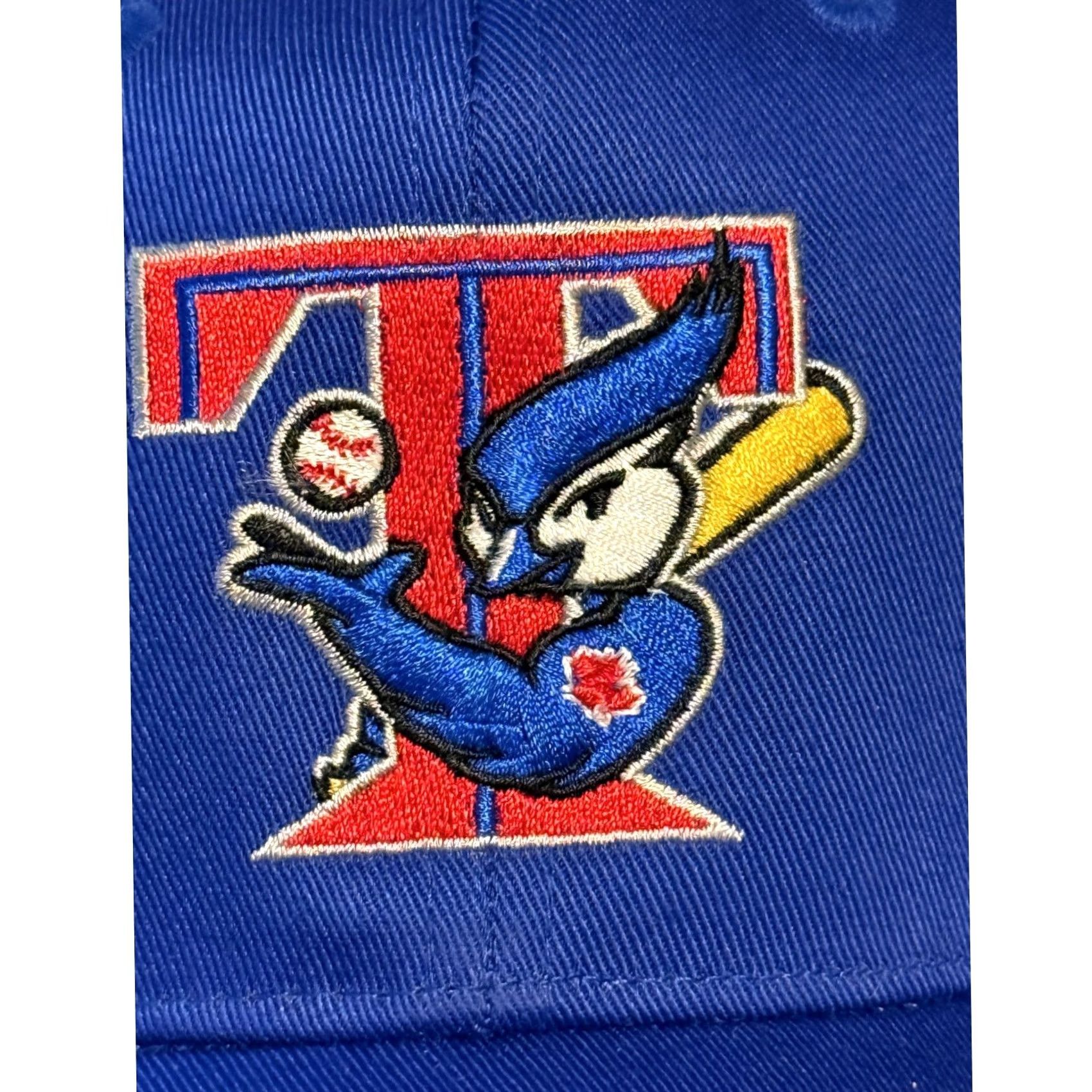MLB VINTAGE Toronto Blue Jays Hat Mens OSFM Blue Snapback MLB Outdoor Cap Continuous Size ONE SIZE - 4 Thumbnail