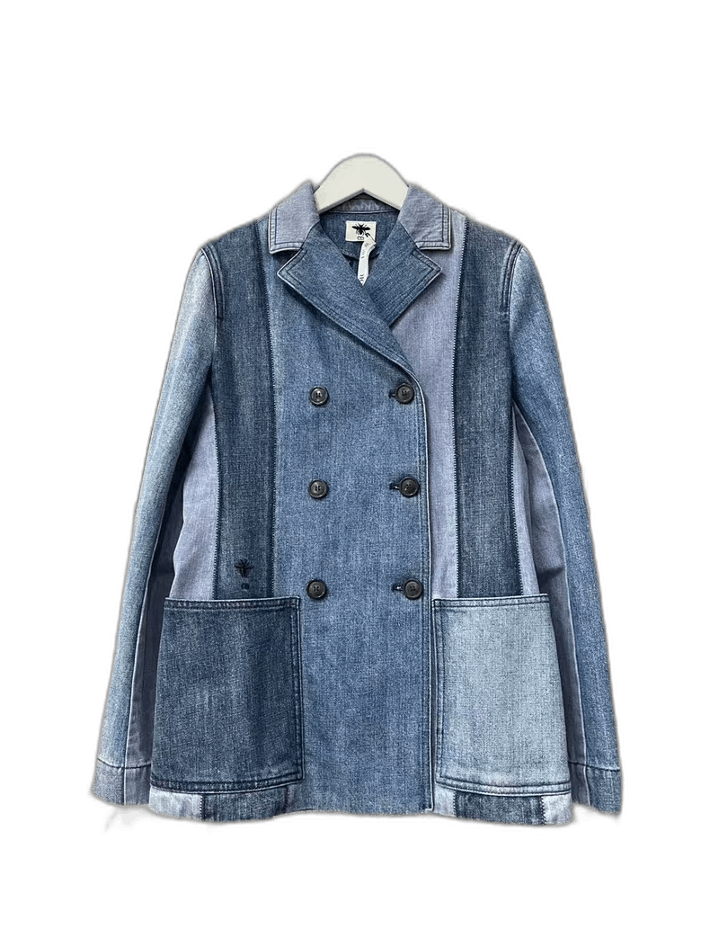 Dior Dior Double-Breasted Denim Jacket Size US S / EU 44-46 / 1 - 1 Thumbnail