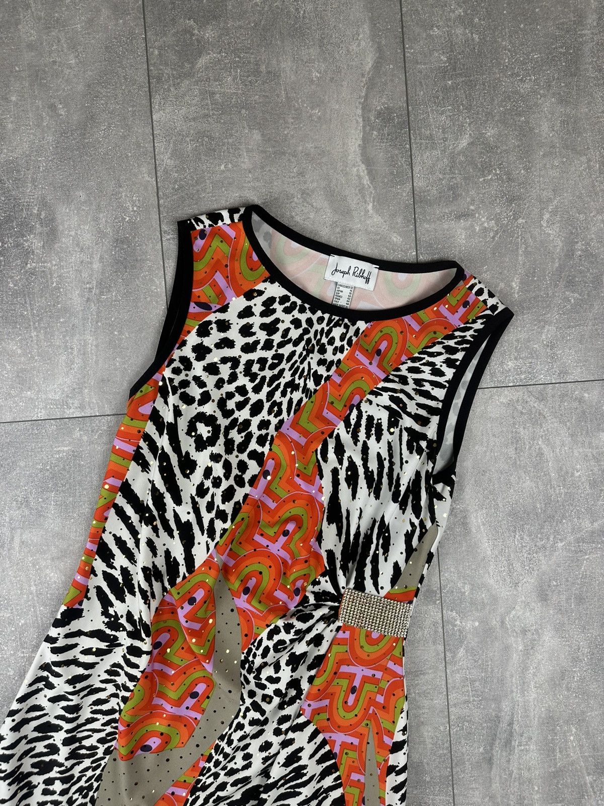 Joseph Ribkoff Joseph Ribkoff Animal Print Sleeveless Sheath Dress Size M / US 6-8 / IT 42-44 - 2 Thumbnail