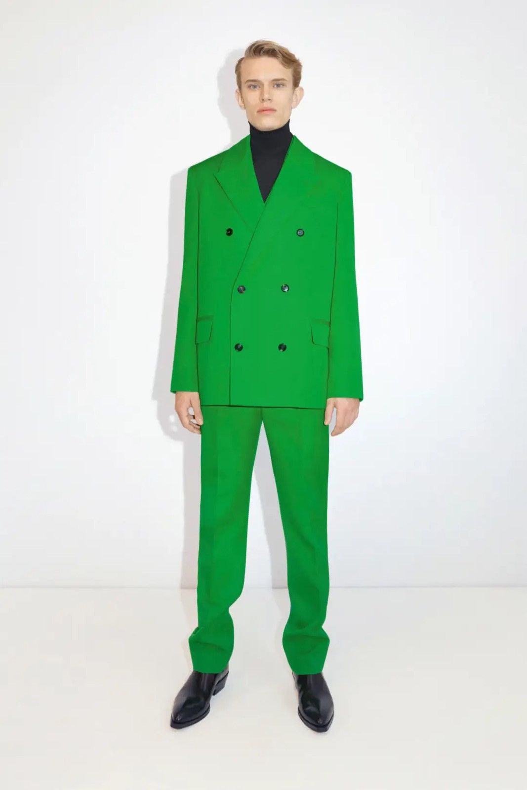Bottega Veneta Bottega Veneta Green Double Breasted Wool jacket Size 50R - 5 Thumbnail