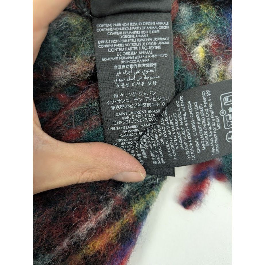 Saint Laurent Paris o1rshd1 Size: OS / Grande Scarf in Multicolor Size ONE SIZE - 13 Thumbnail