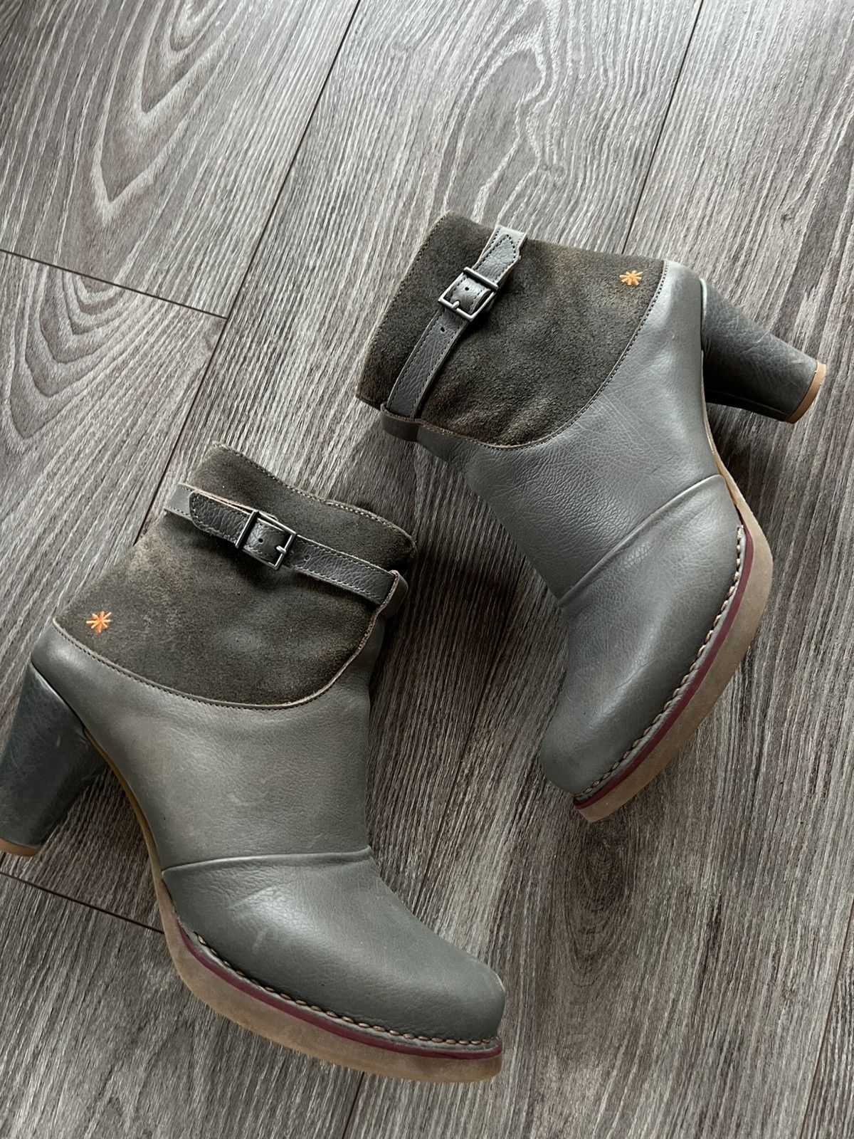 Other Rare The Art Company Cool System Leather Ykk zip Hills Boots Size US 9 / IT 39 - 5 Thumbnail