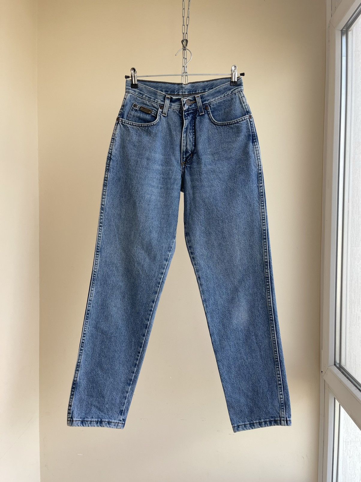 Wrangler Ohio High Rise Tapered Cut Relaxed Fit Mom Denim Jeans 90s Size 26" / US 2 / IT 38 - 1 Thumbnail