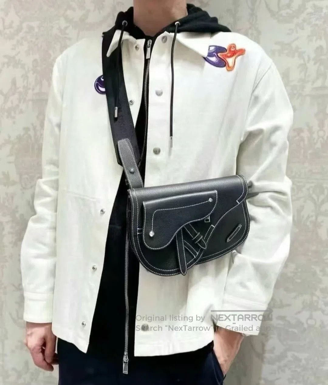 Dior DIOR x KENNY SCHARF Men's Solid Shirt Jacket. Size US S / EU 44-46 / 1 - 9 Thumbnail