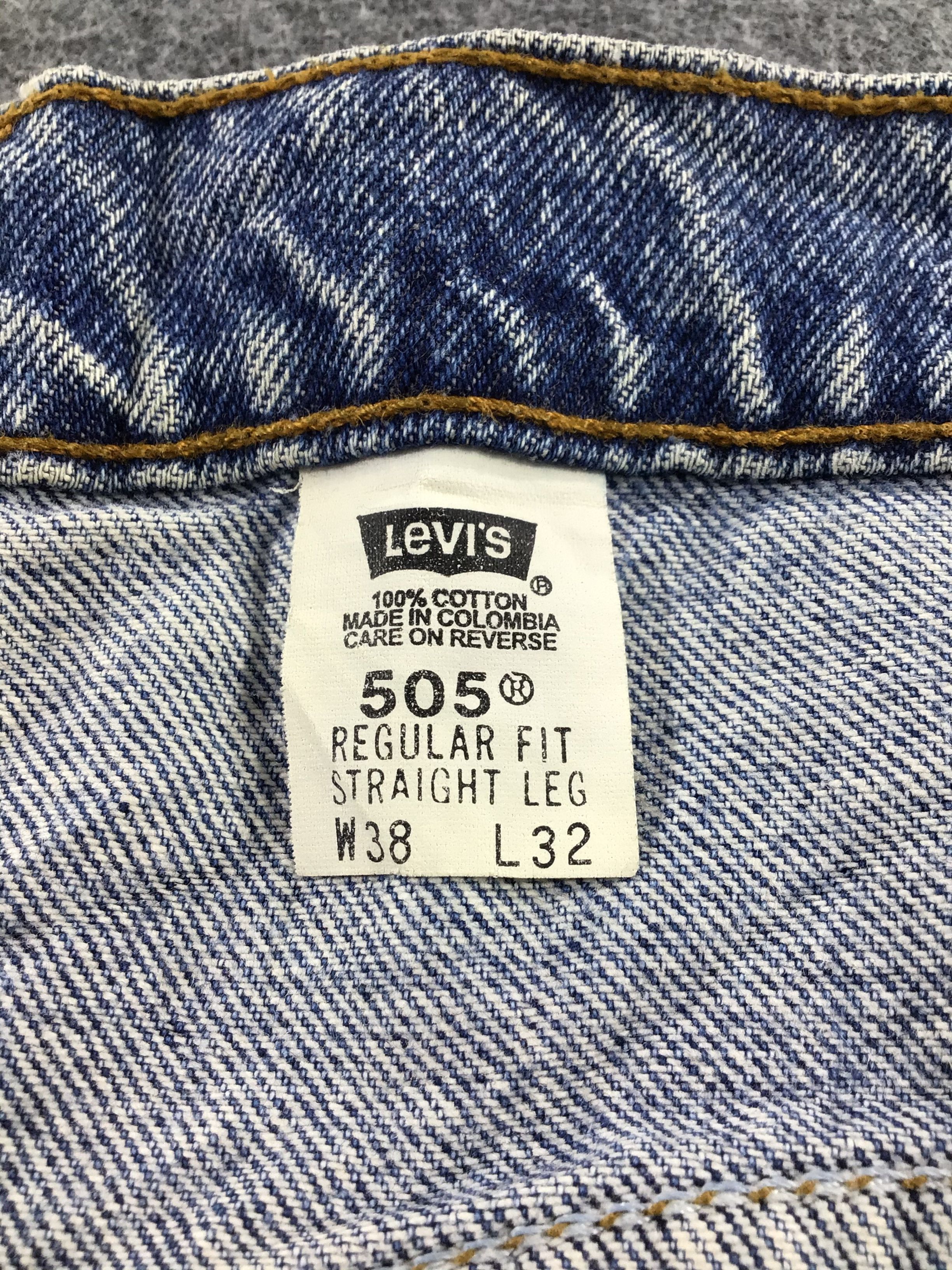 Levi's Vintage 90s Levi's 505 Jeans Orange Tab Denim KJ185 Size US 37 - 10 Thumbnail