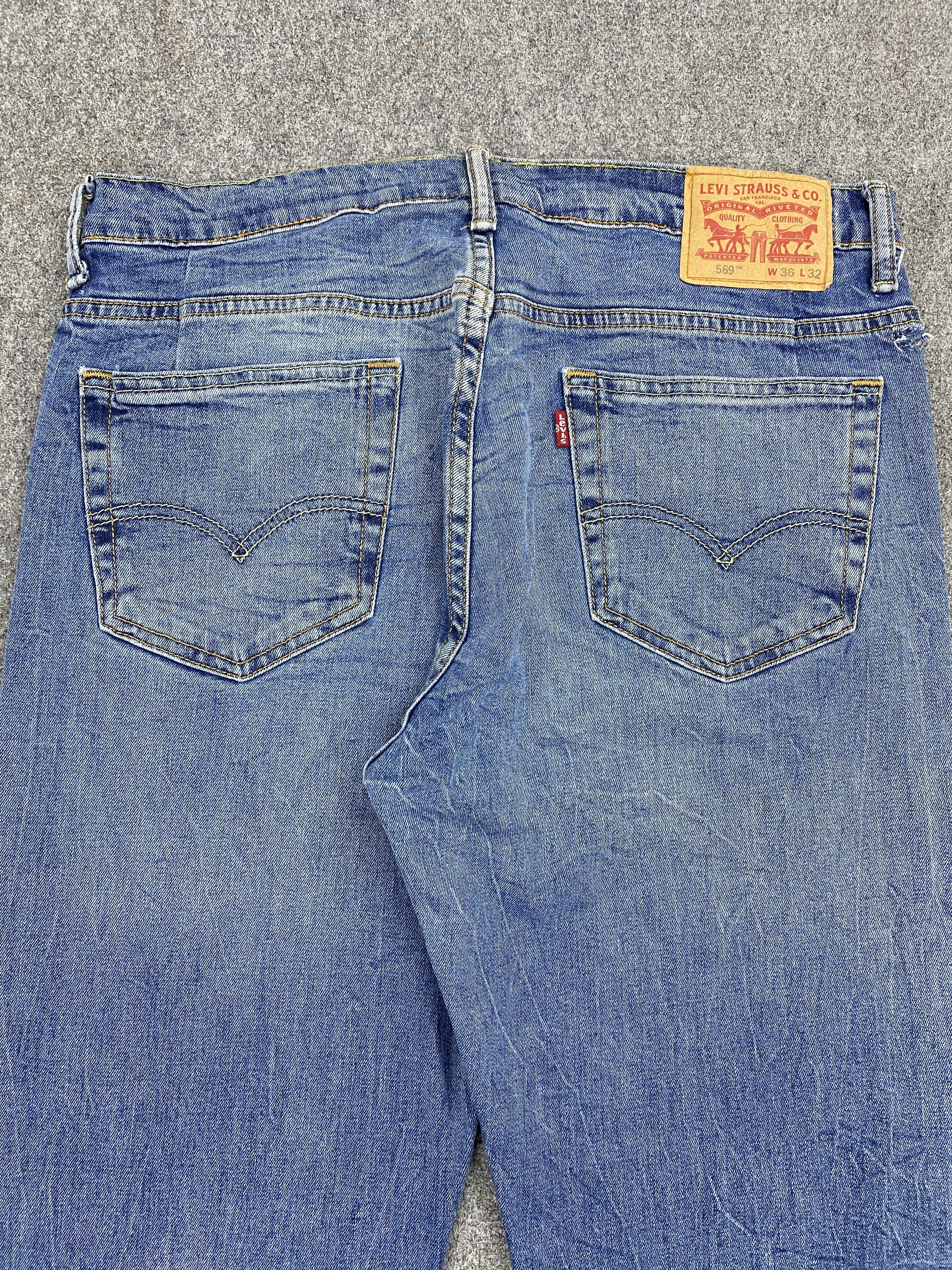 Levi's × Vintage Vintage Levis 569 Blue Denim Jeans Size US 34 / EU 50 - 4 Thumbnail