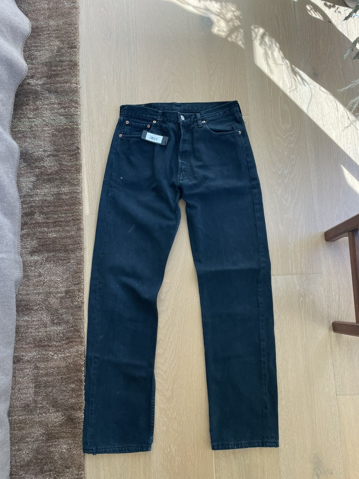 image of Vintage Reworked Levis (Undound Rags) in Black, Men's (Size 34)