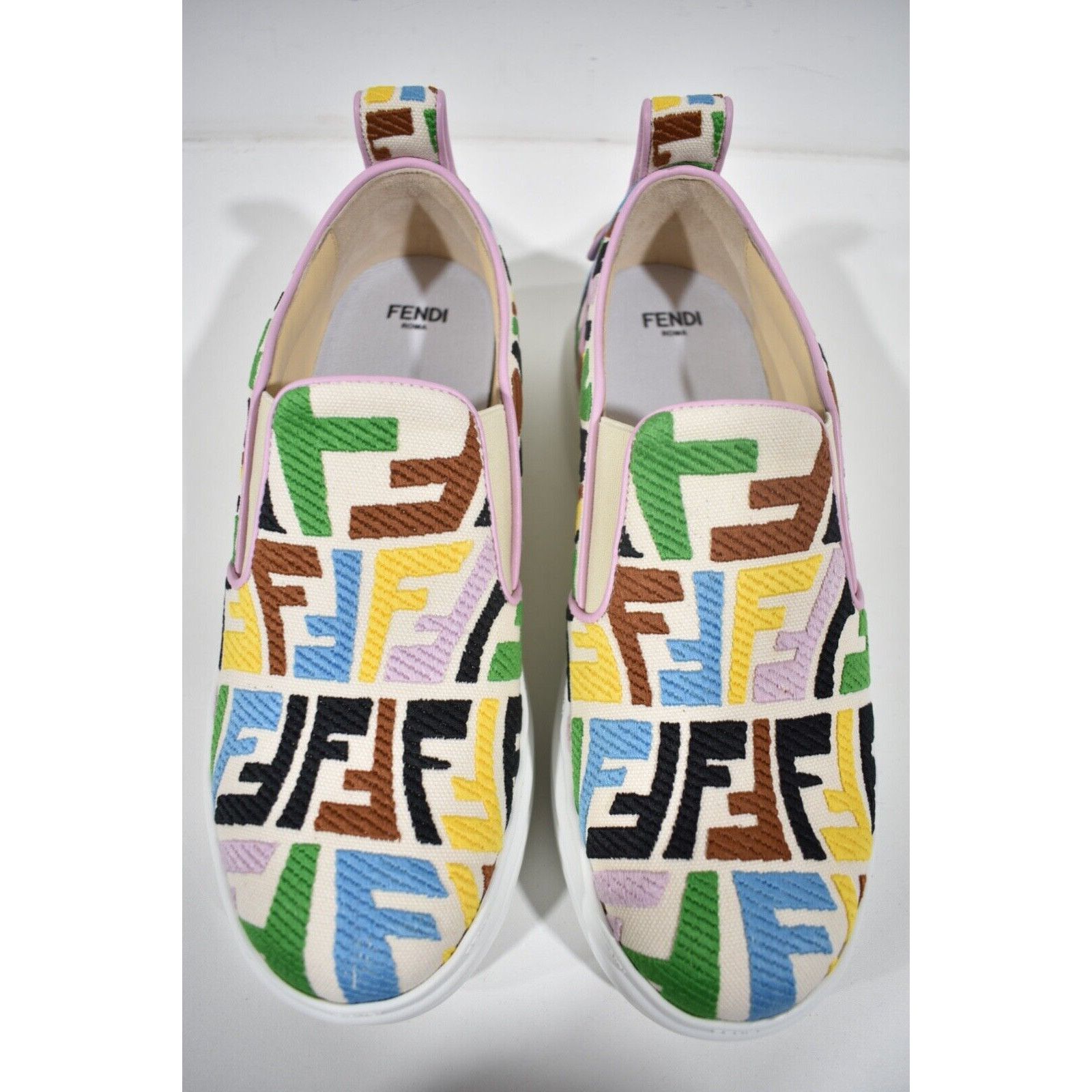 Fendi Vertigo FF Logo Platform Low Top Trainer Slip On Sneaker 36 Size US 6 / IT 36 - 7 Thumbnail