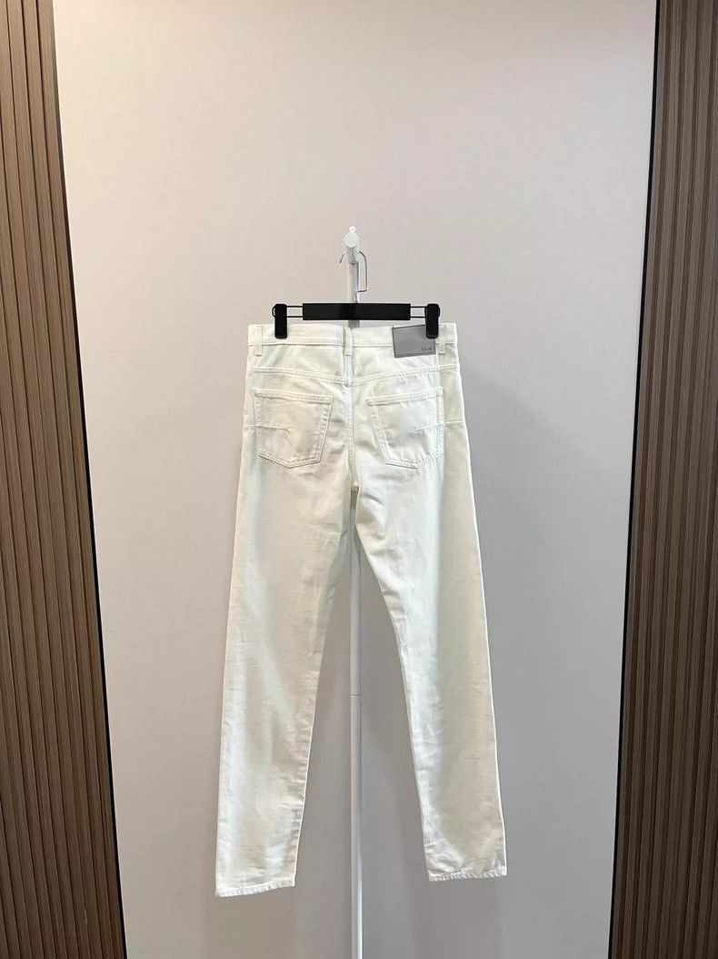 Dior Dior White Slim Fit Jeans Size US 29 - 2 Thumbnail