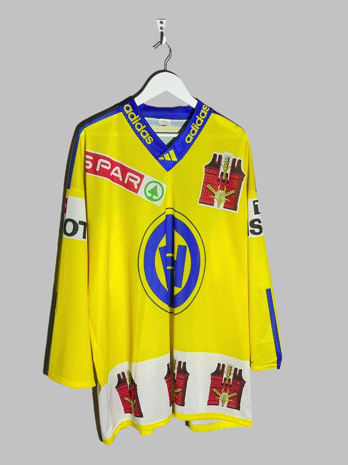 Adidas × Vintage HC Davos Vintage Adidas Ice Hockey Jersey NHL Shirt Size US XL / EU 56 / 4 - 2 Thumbnail