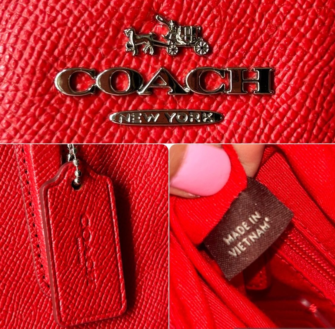 Coach Coach Bright Red Mini Christie Carryall Satchel Crossbody Size ONE SIZE - 2 Thumbnail