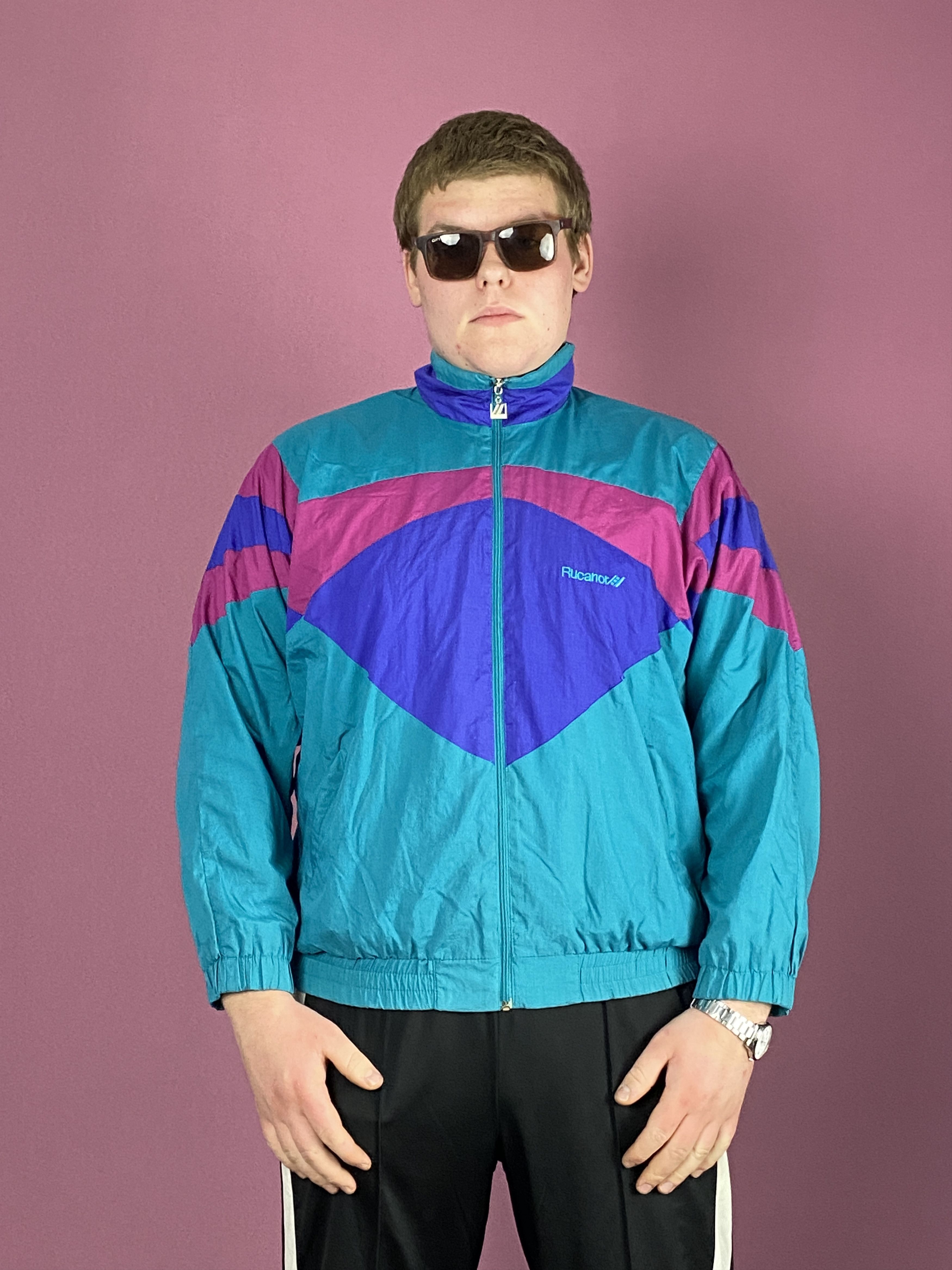 Vintage 90s Vintage Men's Windbreaker Jacket - XL Size US XL / EU 56 / 4 - 1 Thumbnail