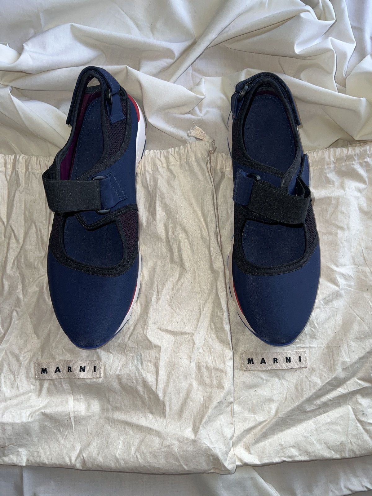 image of Marni Scuba Sneakers in Navy, Men's (Size 11)