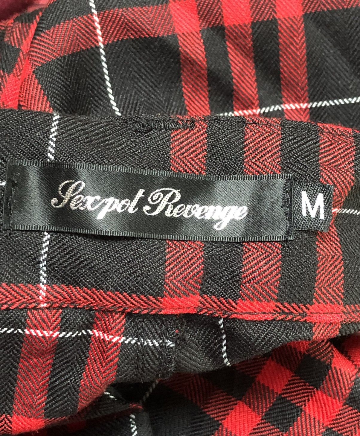 Japanese Brand Japanese Brand Sex Pot Revenge Punk Bondage Tartan Pants Size US 33 - 12 Thumbnail