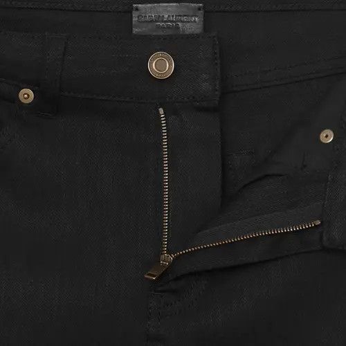 Saint Laurent Paris o1bcso1str1124 Skinny Fit Jeans Stretch Denim in Black Size US 38 / EU 54 - 3 Thumbnail