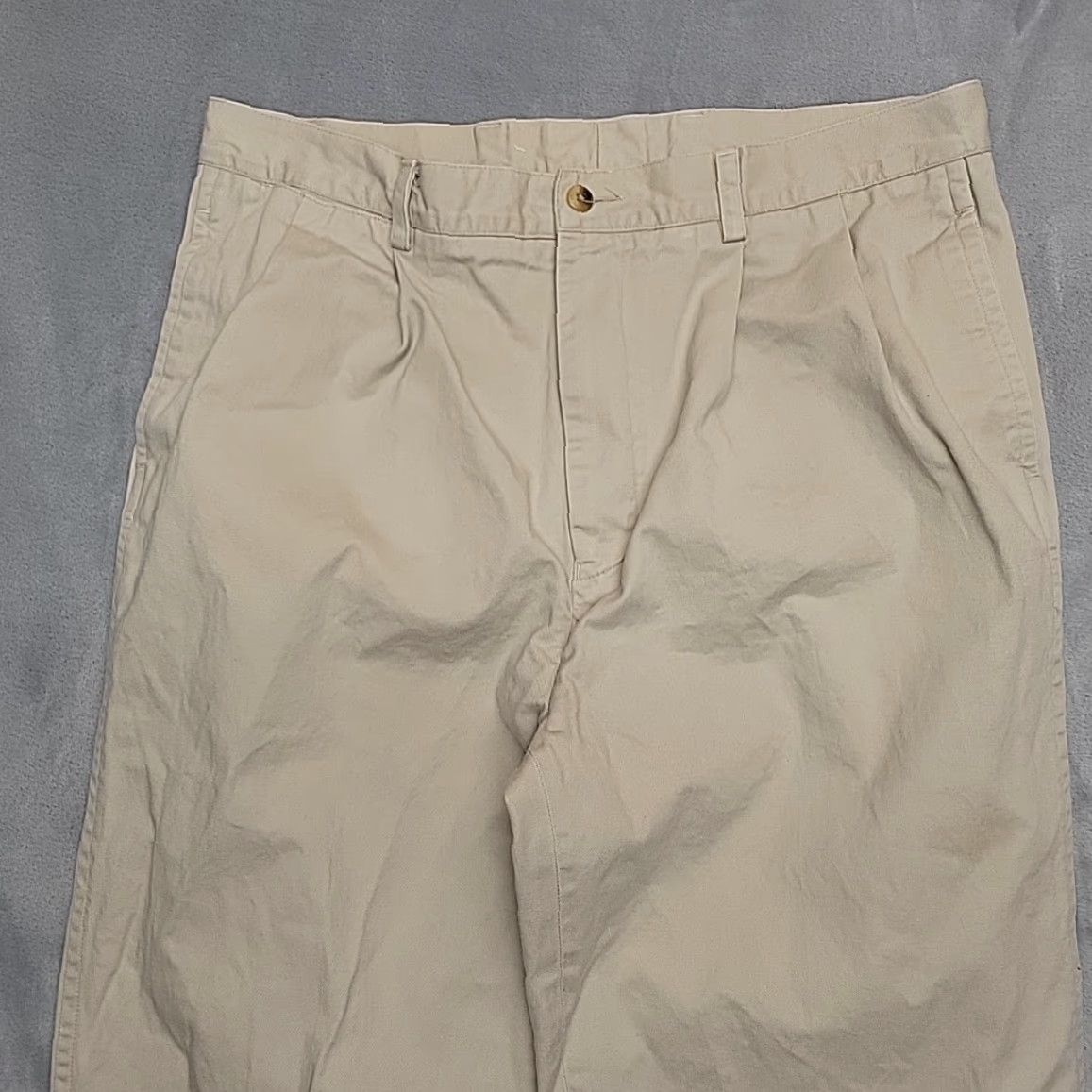 Vintage VINTAGE Nautica Pants Mens 36x34 Khaki Pleated Cotton Chino Preppy Retro Size US 36 / EU 52 - 2 Thumbnail