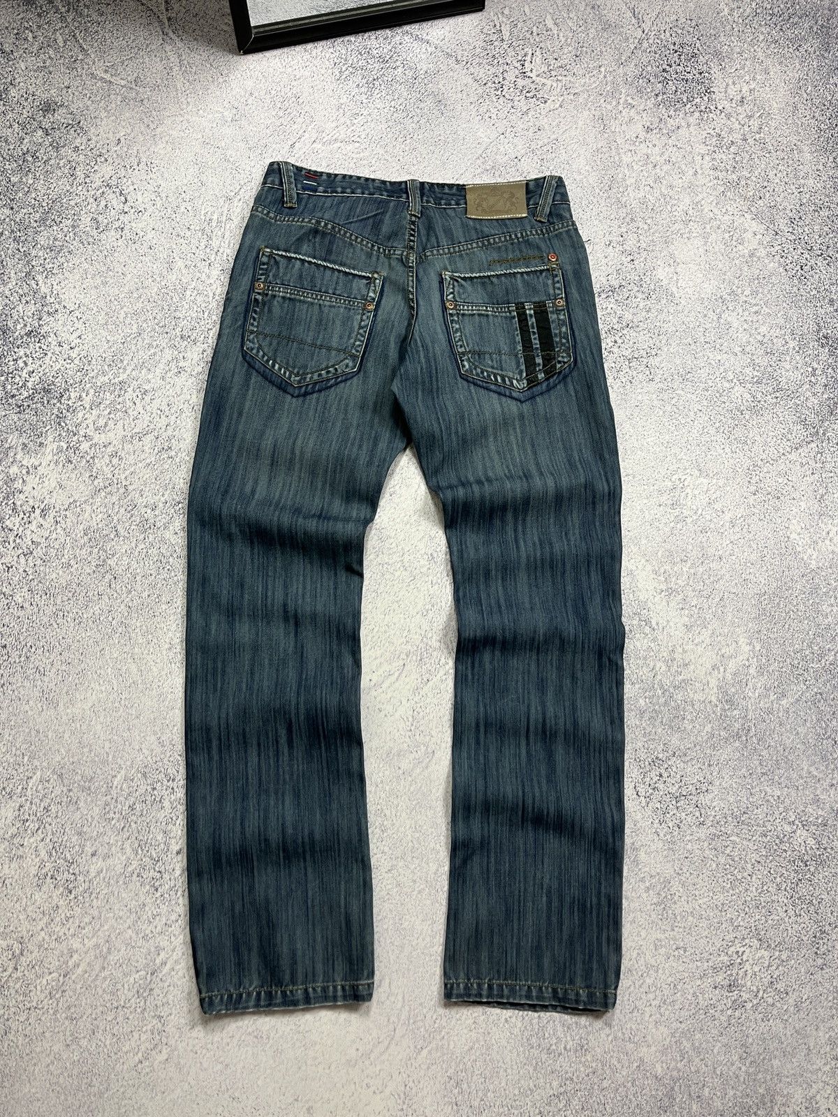 Japanese Brand × Lambretta × Vintage Vintage 90’s Lambretta Denim Streetwear Hype Jeans Y2k Logo Size US 32 / EU 48 - 2 Thumbnail