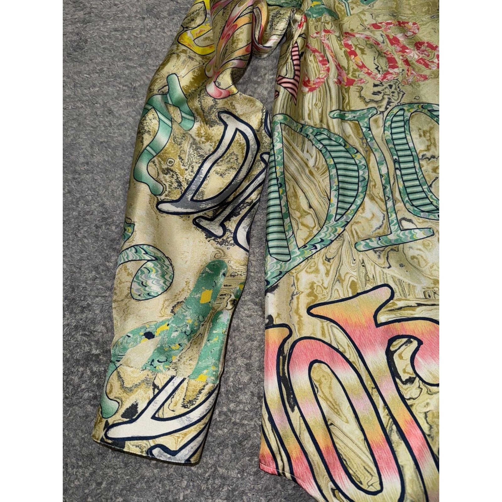 Dior Dior Shawn Stussy Silk Swirl Graffiti Logo Long Sleeve Size US M / EU 48-50 / 2 - 7 Thumbnail
