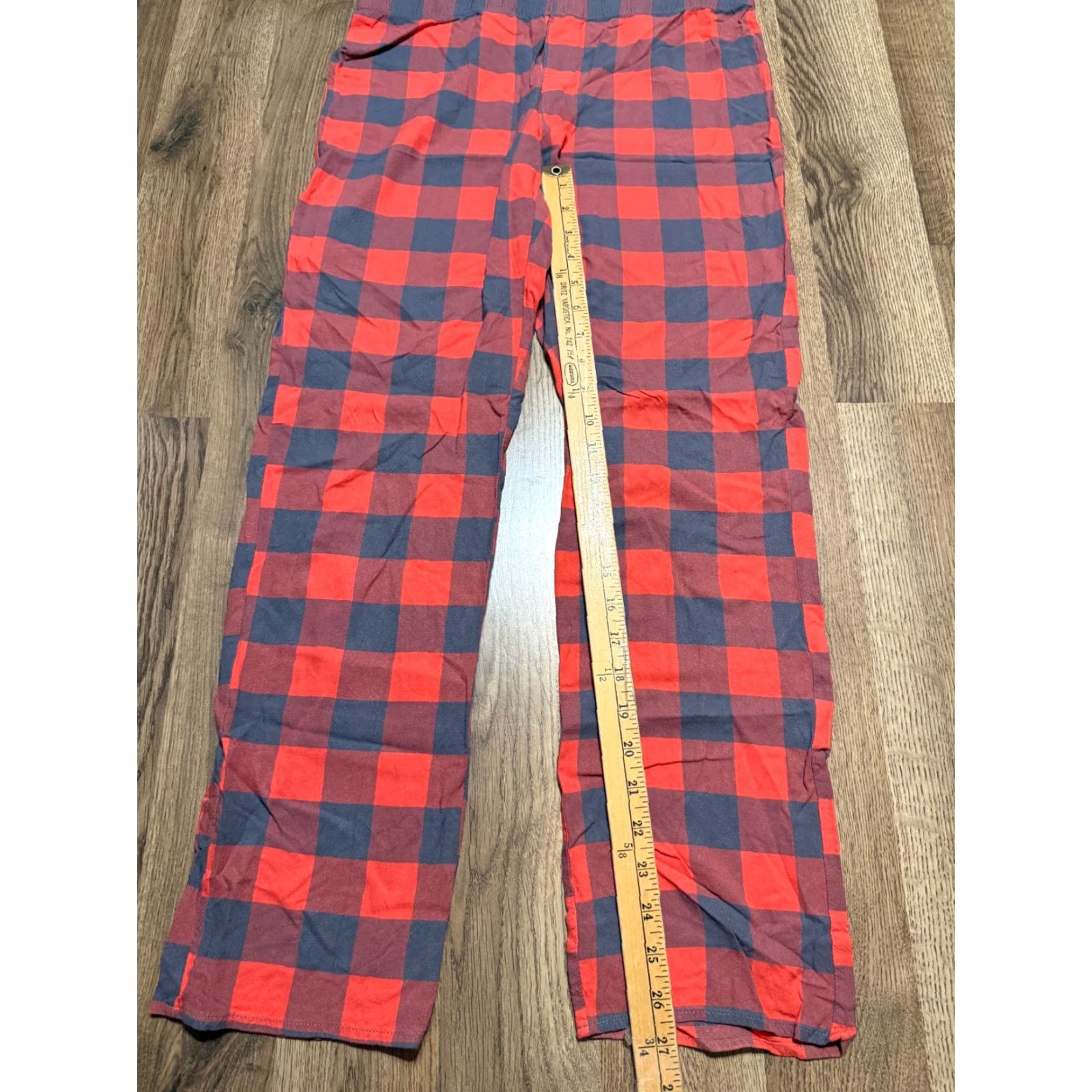 Vintage Xhilaration Sleepwear Set Womens Medium Gray Red Check Shirt Button Up & Pants Size M / US 6-8 / IT 42-44 - 7 Thumbnail