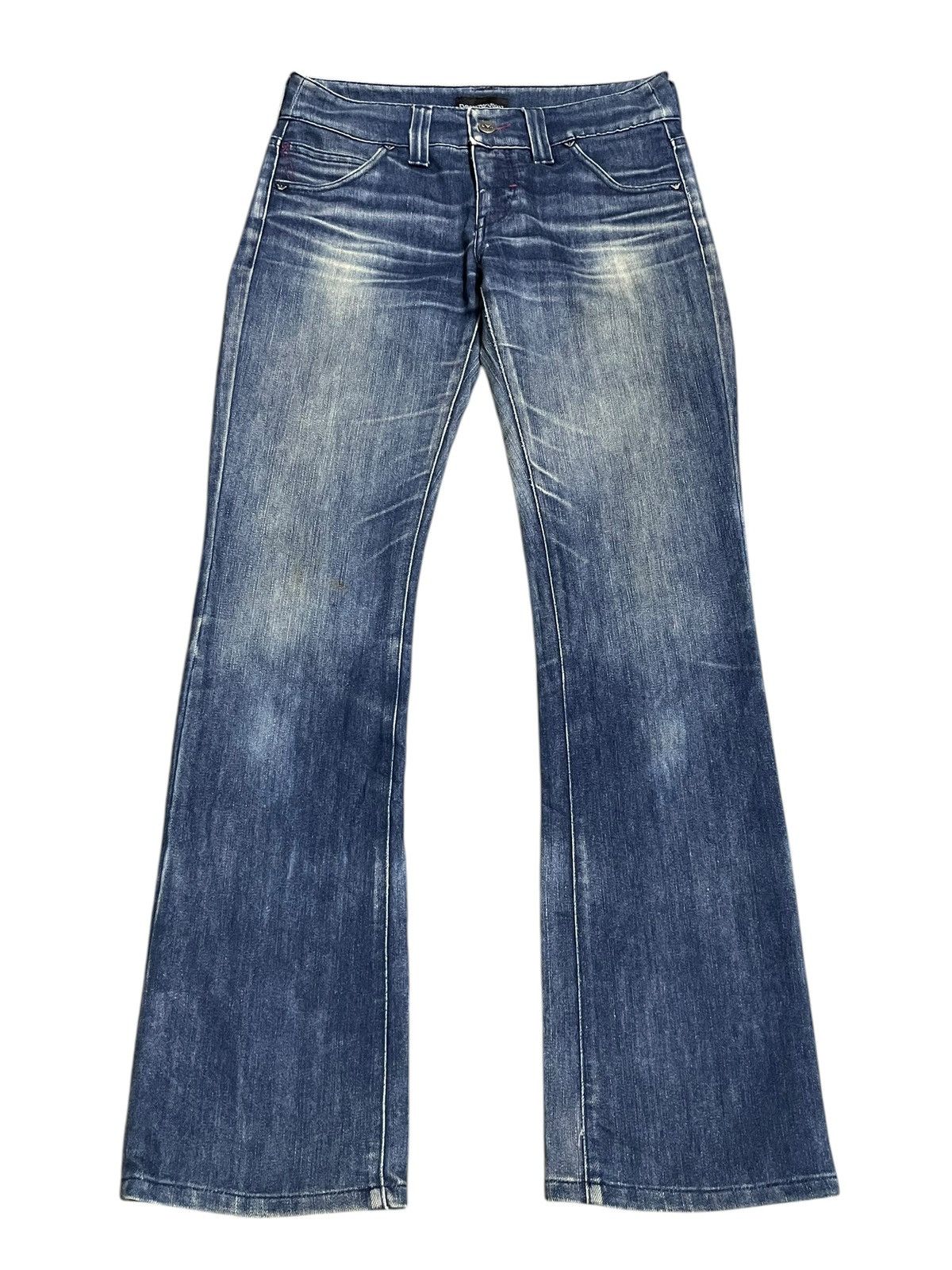 Emporio Armani Vintage Y2K Emporio Armani Beads At Back Style Bootcut Jeans Size 29" - 1 Thumbnail