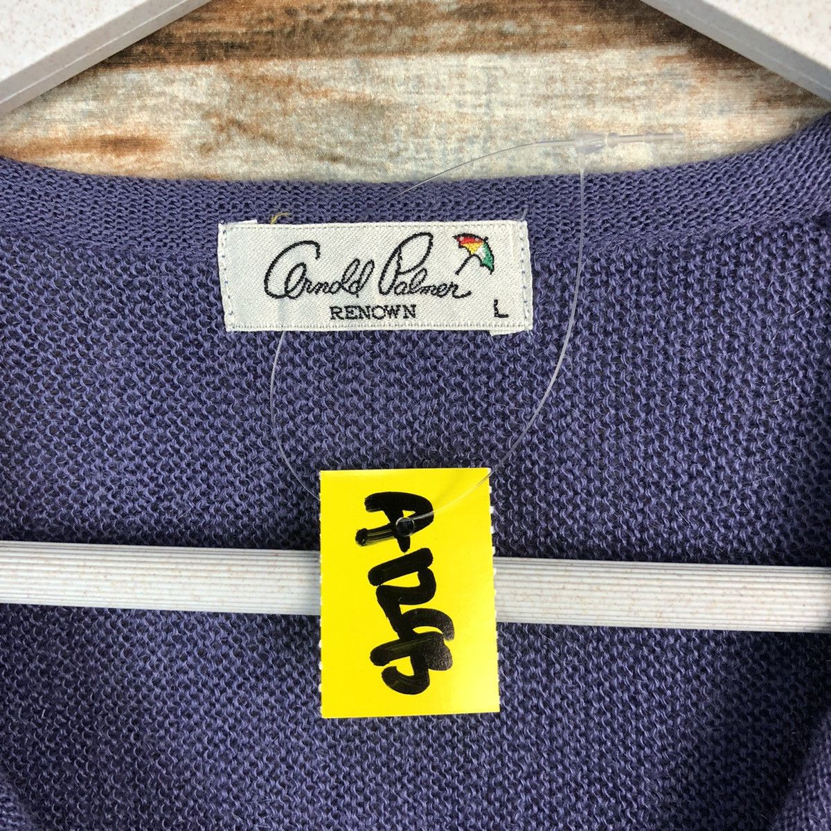 Homespun Knitwear Arnold Palmer vintage Purple Knitwear #A1293 Size US L / EU 52-54 / 3 - 10 Thumbnail