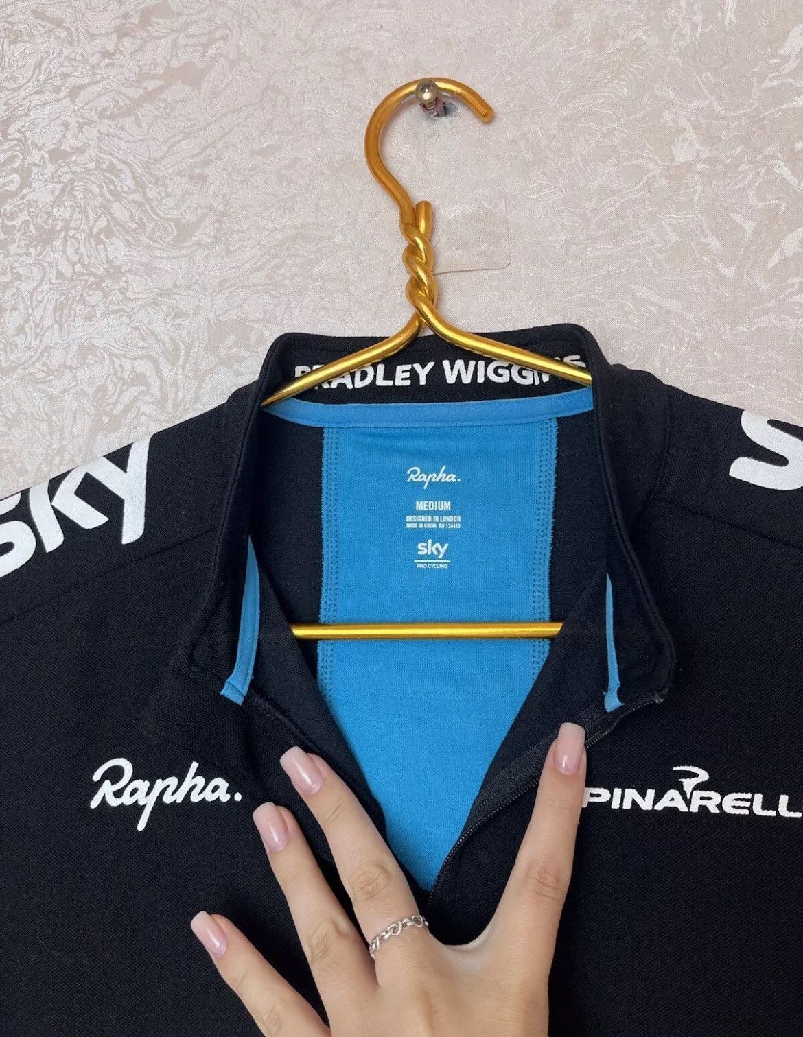 Other Rapha Bicycle Jersey Team Sky Wiggins Jersey Cycling Size M Size US M / EU 48-50 / 2 - 9 Thumbnail