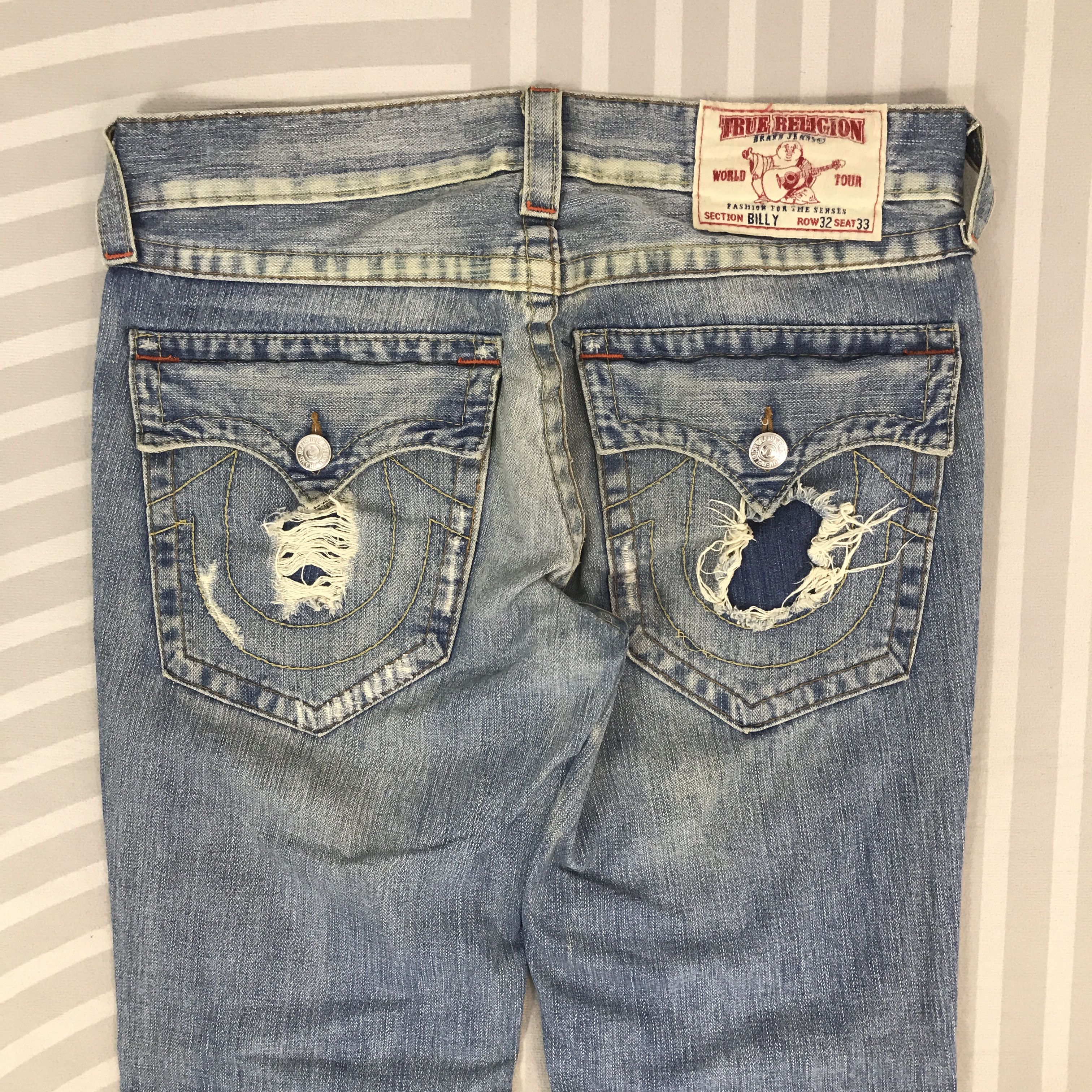 Japanese Brand Vintage True religon Distressed Distressed Denim Size US 34 / EU 50 - 5 Thumbnail