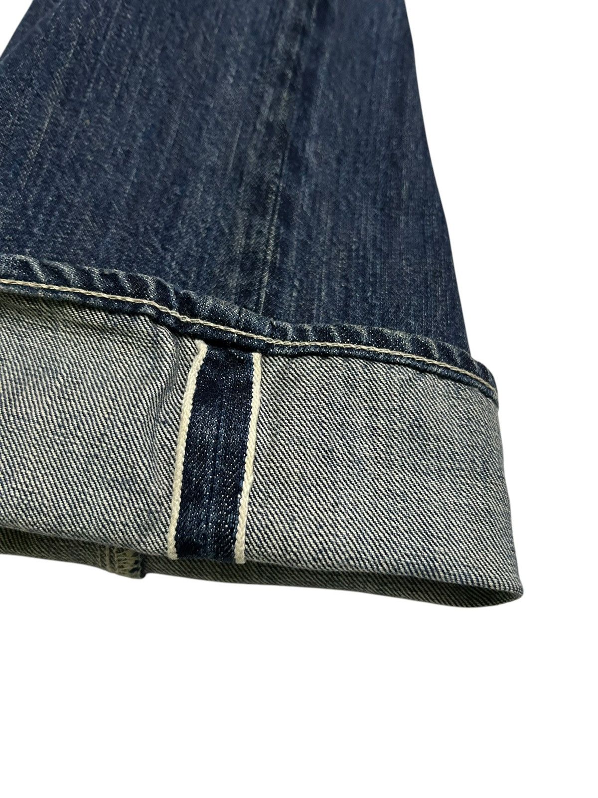 Kapital × Kapital Kountry KAPITAL FLARE SELVEDGE BUCKLE BACK DISTRESSED DENIM ☠️☠️🎌 Size US 31 - 3 Thumbnail
