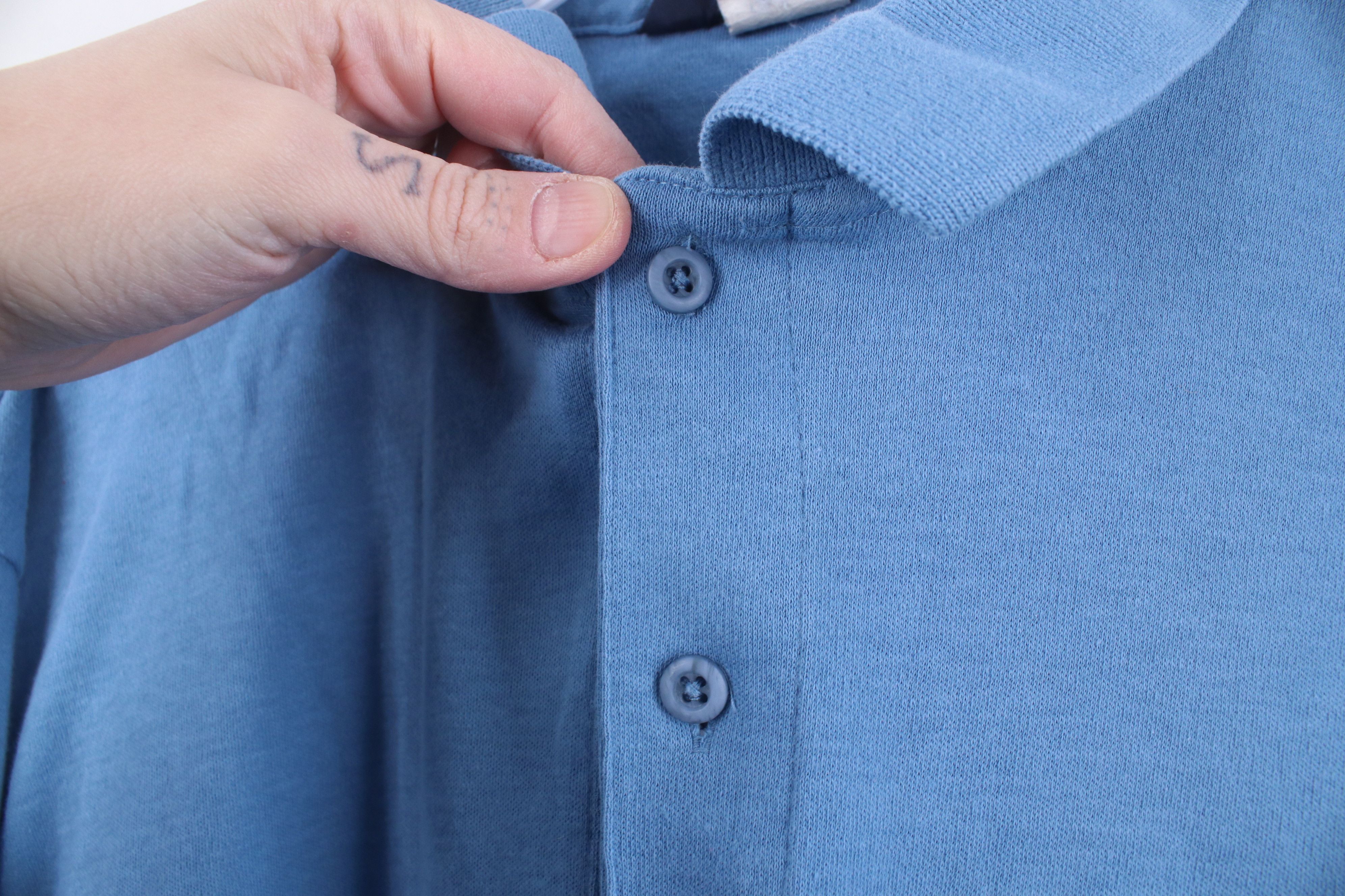 Lands' End Vintage 90s Lands End Cotton Knit Long Sleeve Rugby Polo USA Size US L / EU 52-54 / 3 - 5 Thumbnail