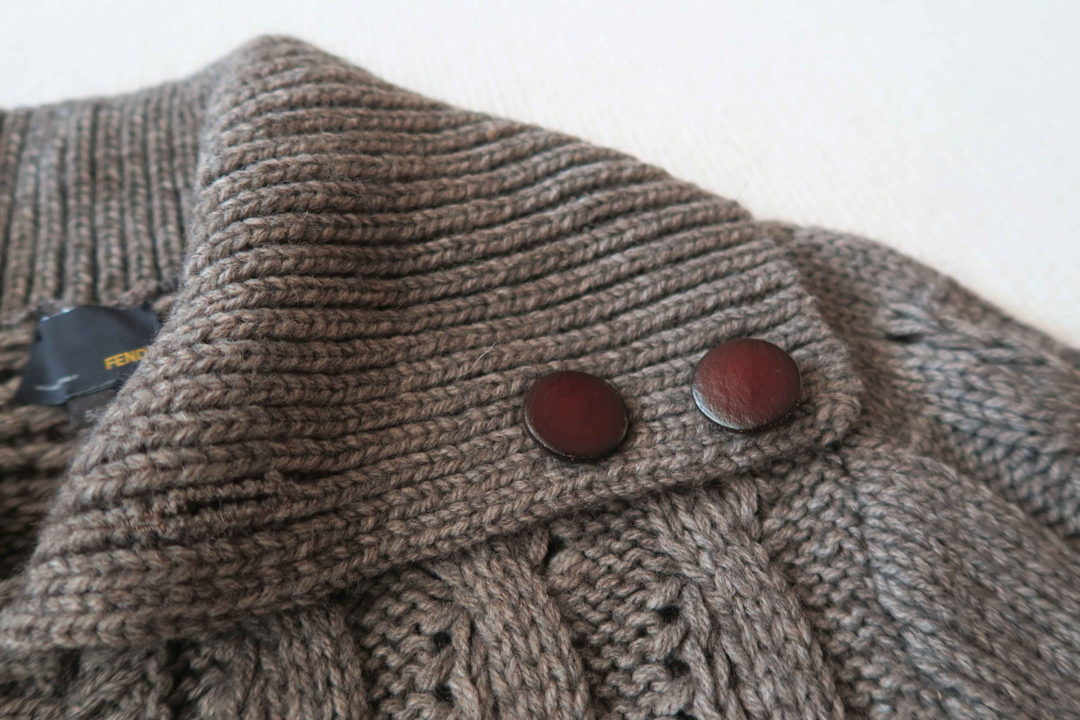 Fendi Fendi Lana Wool Knitted Cardigan Sweater Size US M / EU 48-50 / 2 - 6 Thumbnail