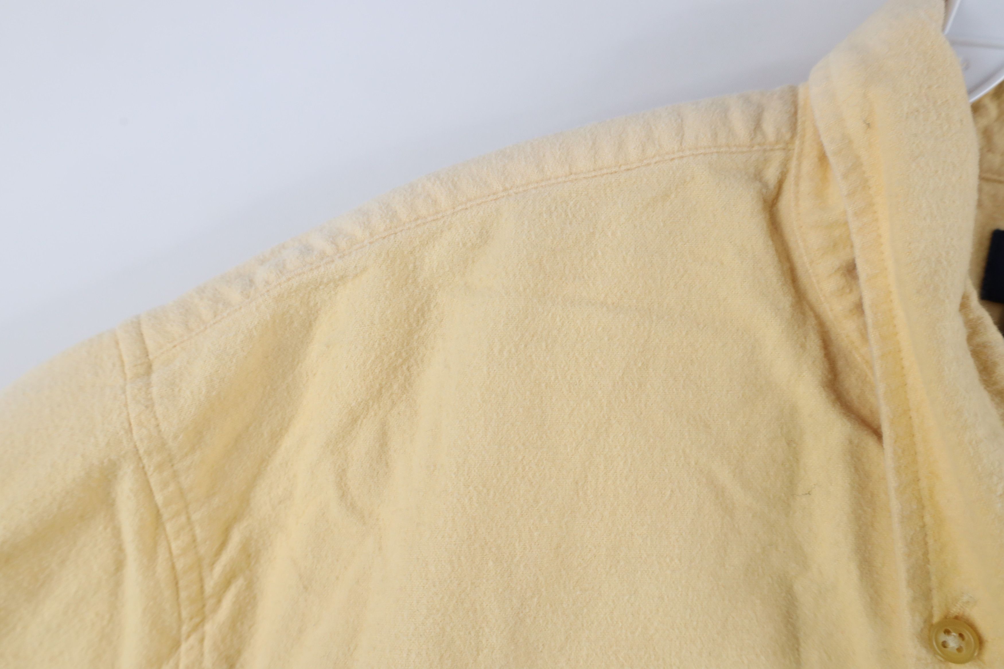 Lands' End × Vintage Vintage Lands End Cloth Collared Button Down Shirt Yellow Size US XL / EU 56 / 4 - 7 Thumbnail