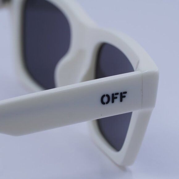 Off-White Off-White OERI13X VALDEZ 0107 Sunglasses White Square Frame Size ONE SIZE - 9 Thumbnail