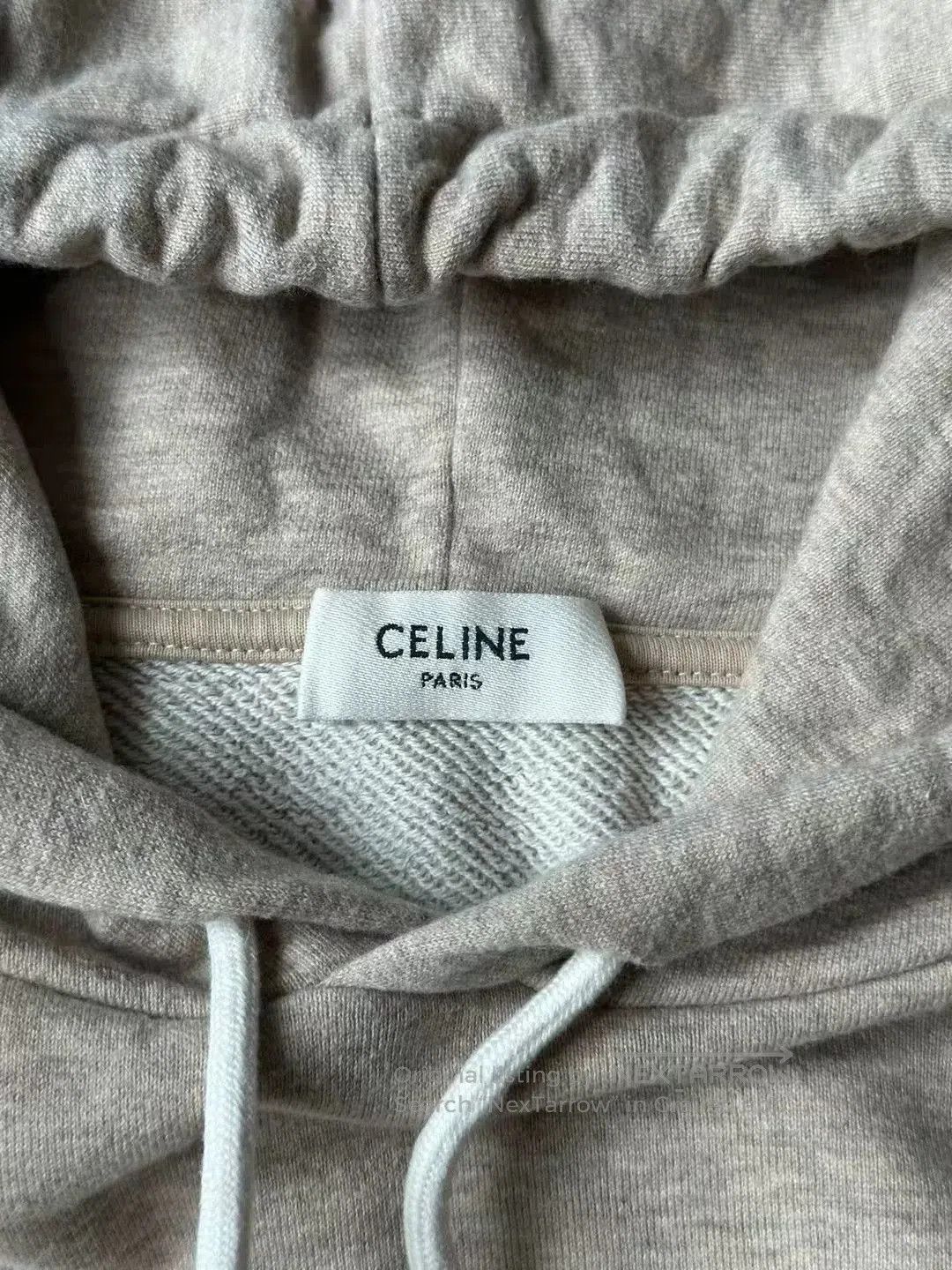 Celine celine beige hoodie with embossed logo. Size S / US 4 / IT 40 - 4 Thumbnail